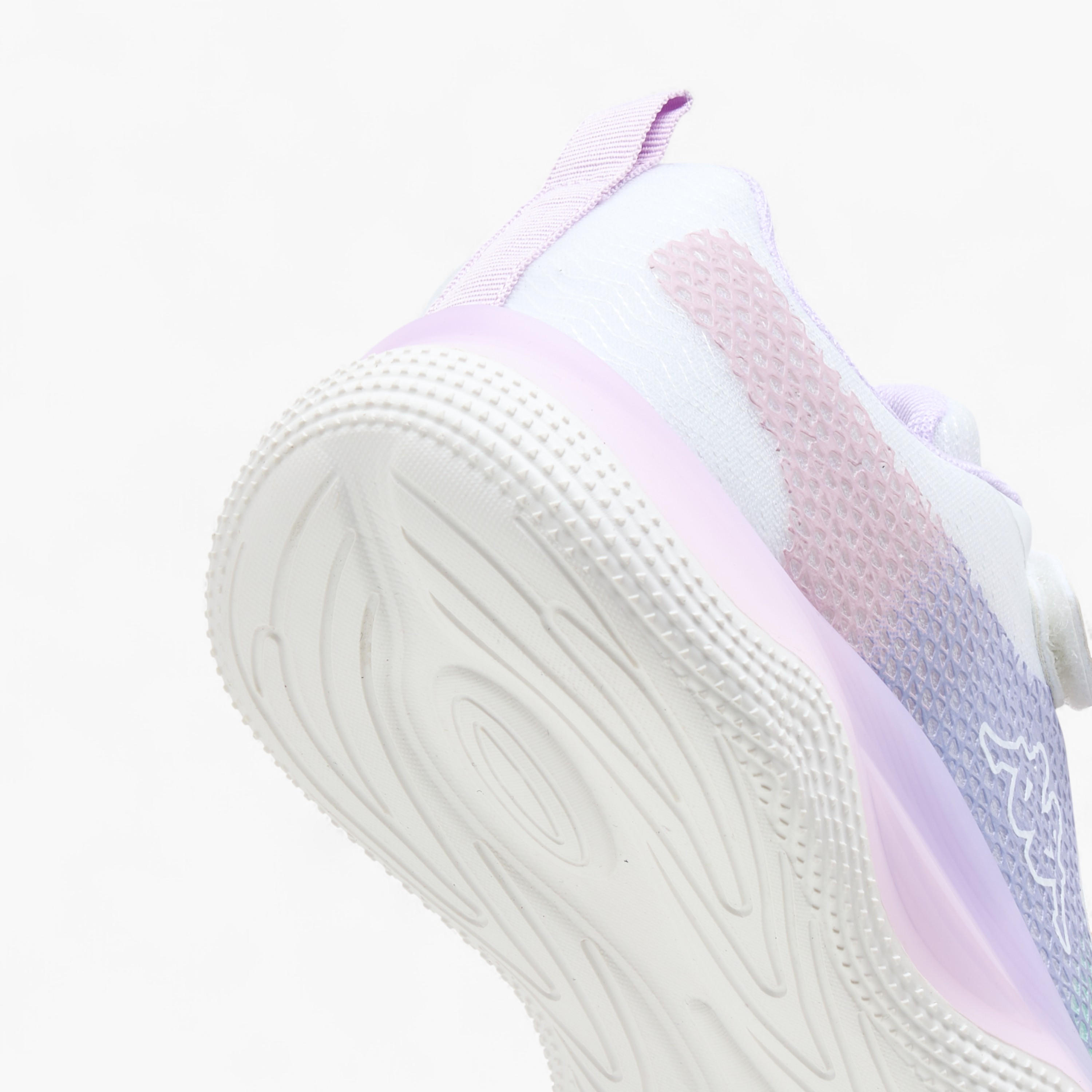 Kappa Girls' Logo Print Sports Shoes with Hook and Loop Closure-girls-shoes-sneakers-image-5