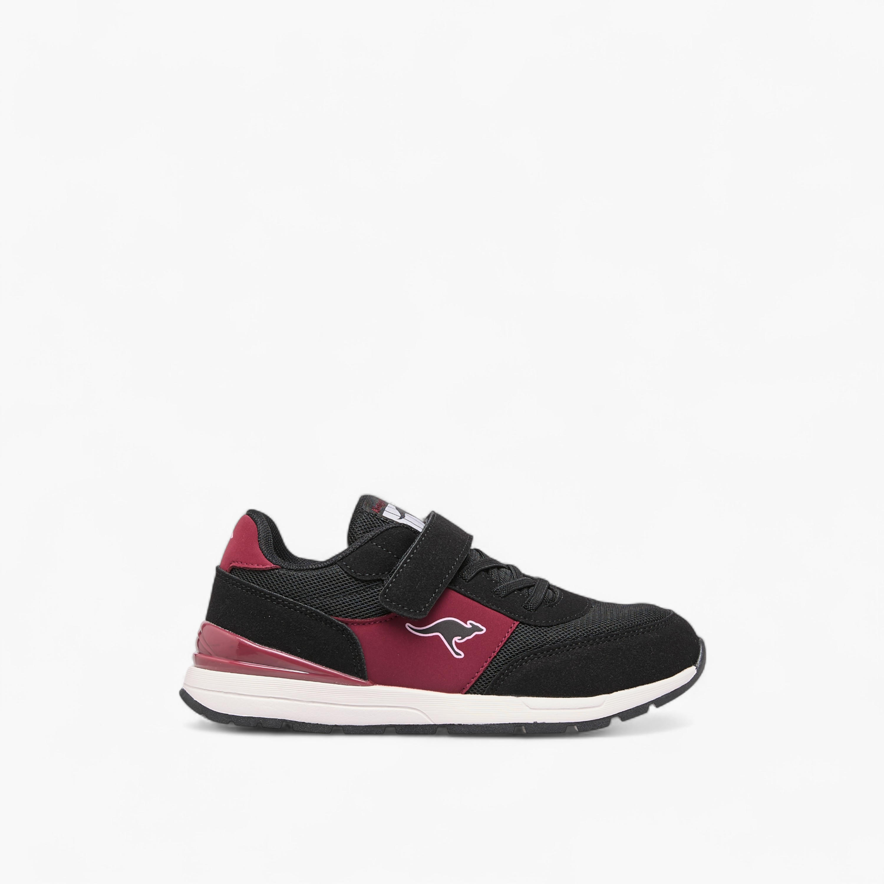 Kangaroos Girls Logo Print Hook & Loop Walking Shoes-girls-shoes-sports-image-3