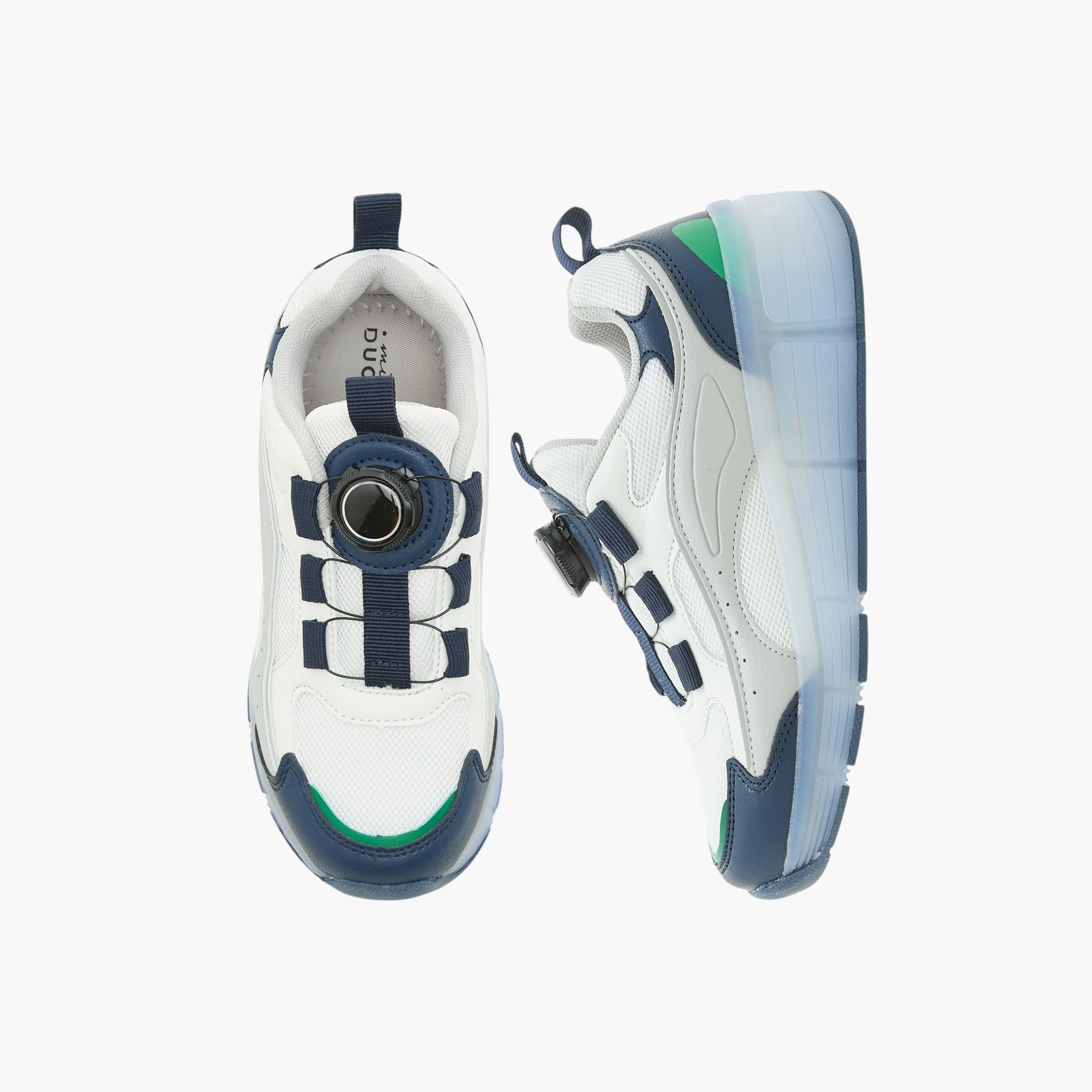 Mister Duchini Boys Rotating Buckle Light-Up Ankle Sneakers-boys-shoes-sneakers-image-1