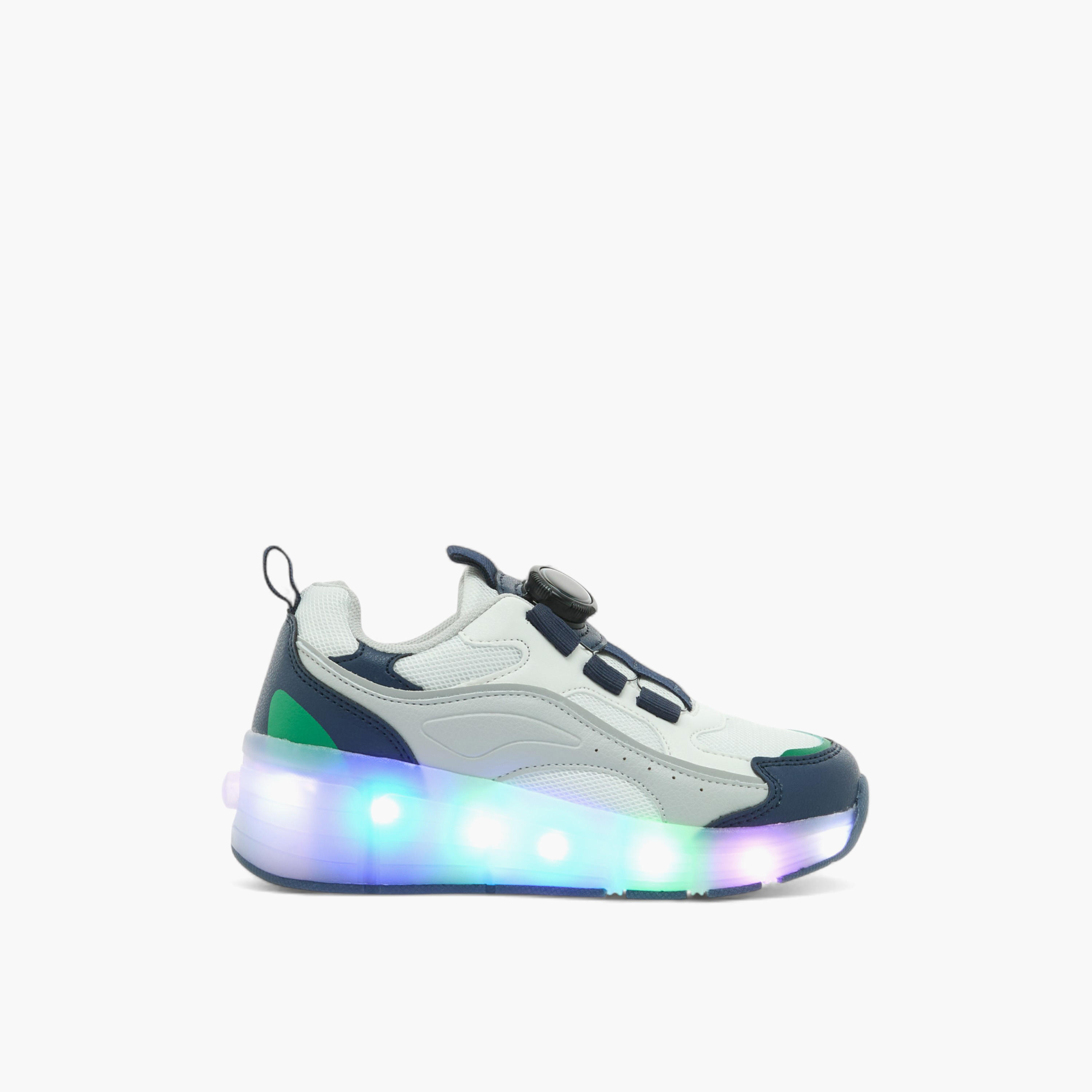 Mister Duchini Boys Rotating Buckle Light-Up Ankle Sneakers-boys-shoes-sneakers-image-7