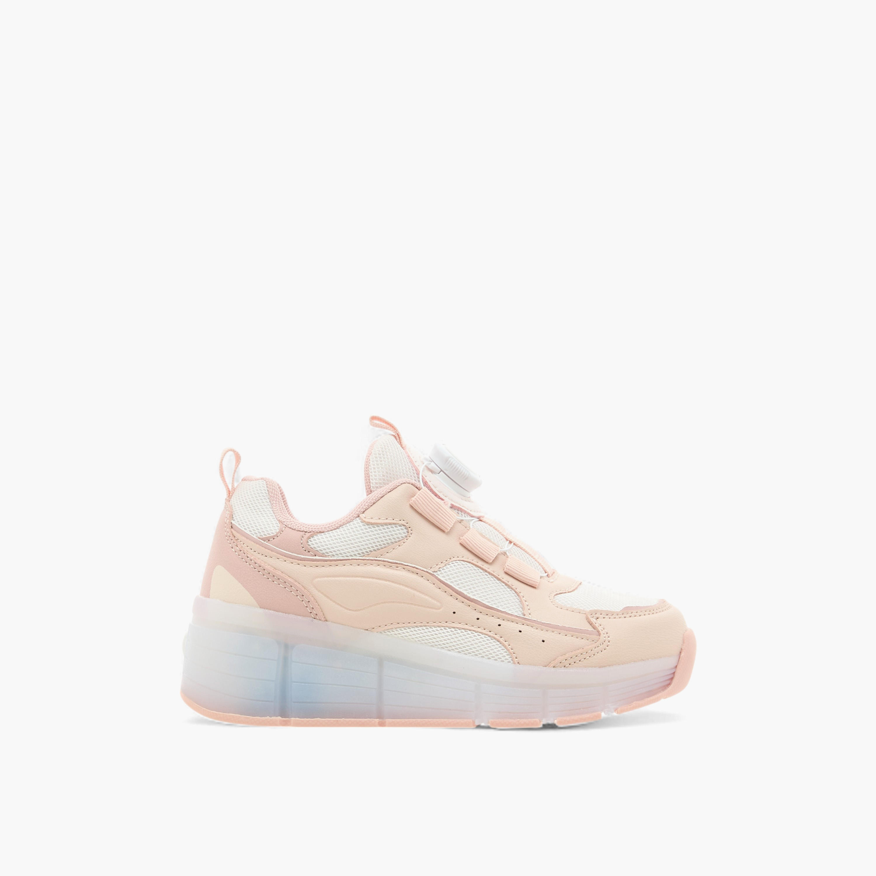 حذاء سنيكرز بإضاءة وإبزيم إغلاق دوّار من ليتل ميسي-girls-shoes-sneakers-image-3