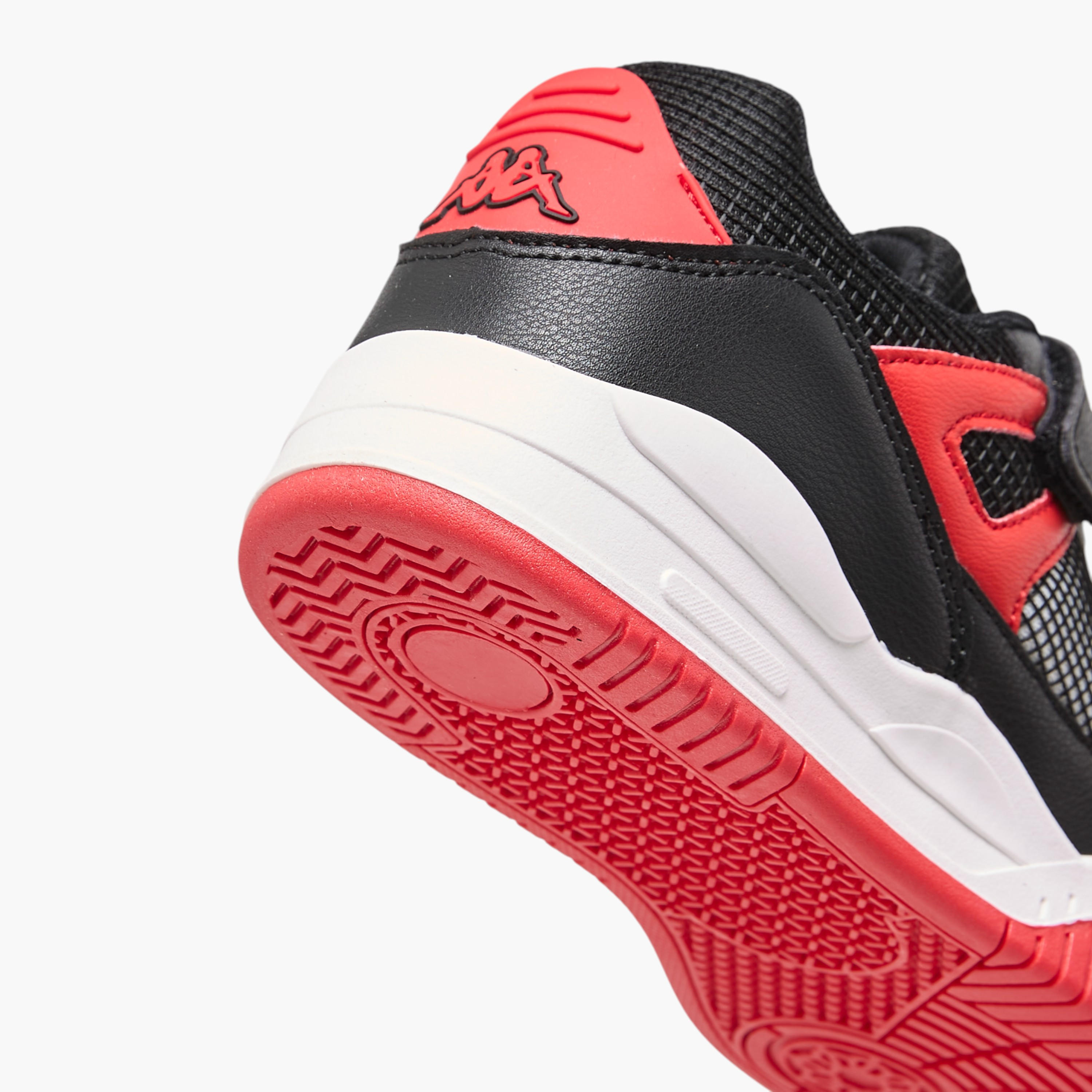 Kappa Kids' Logo Detail Sneakers with Hook and Loop Closure-boys-shoes-sneakers-image-5