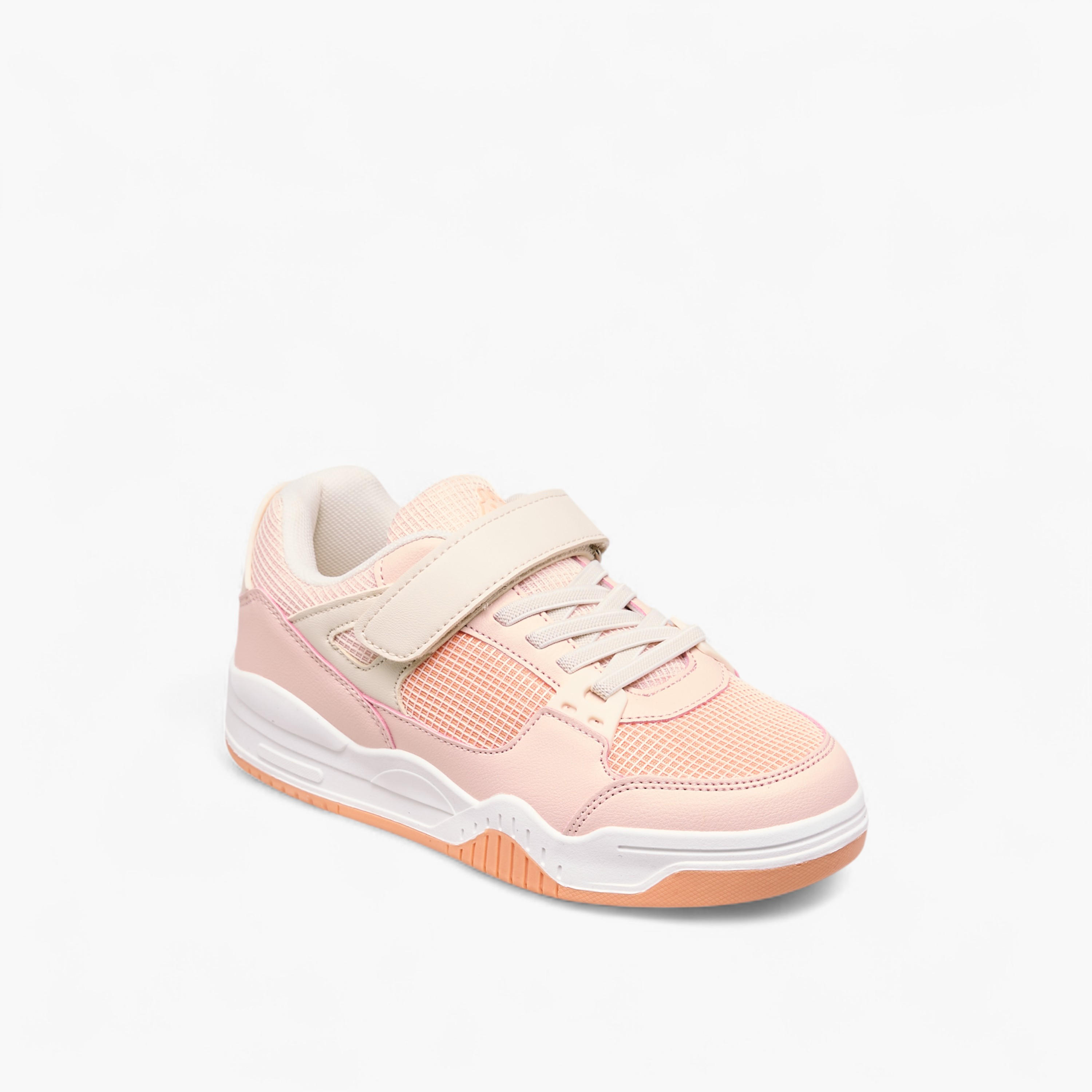 Kappa Girls' Panelled Sneakers with Hook and Loop Closure-girls-shoes-sneakers-image-2