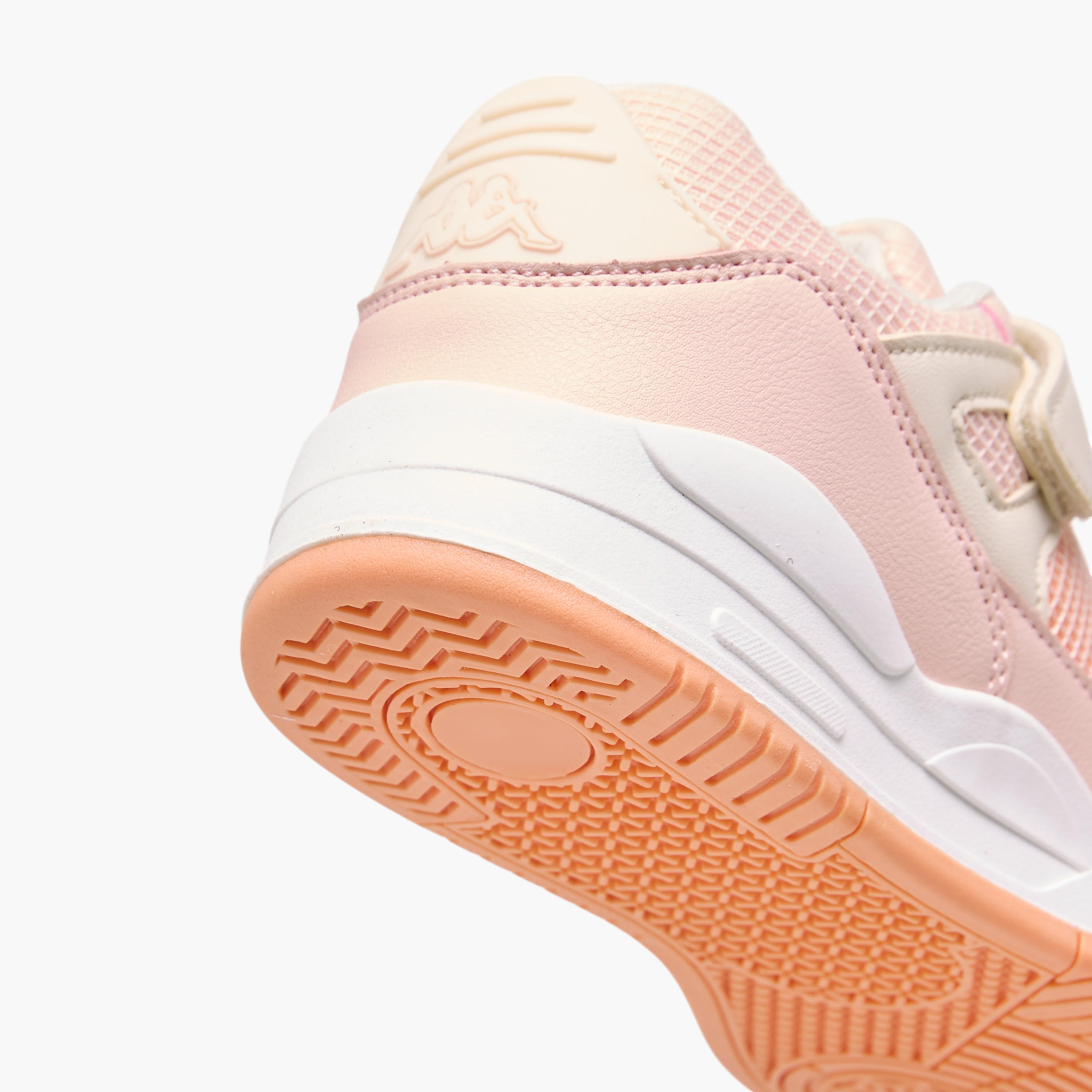 Kappa Girls' Panelled Sneakers with Hook and Loop Closure-girls-shoes-sneakers-image-5