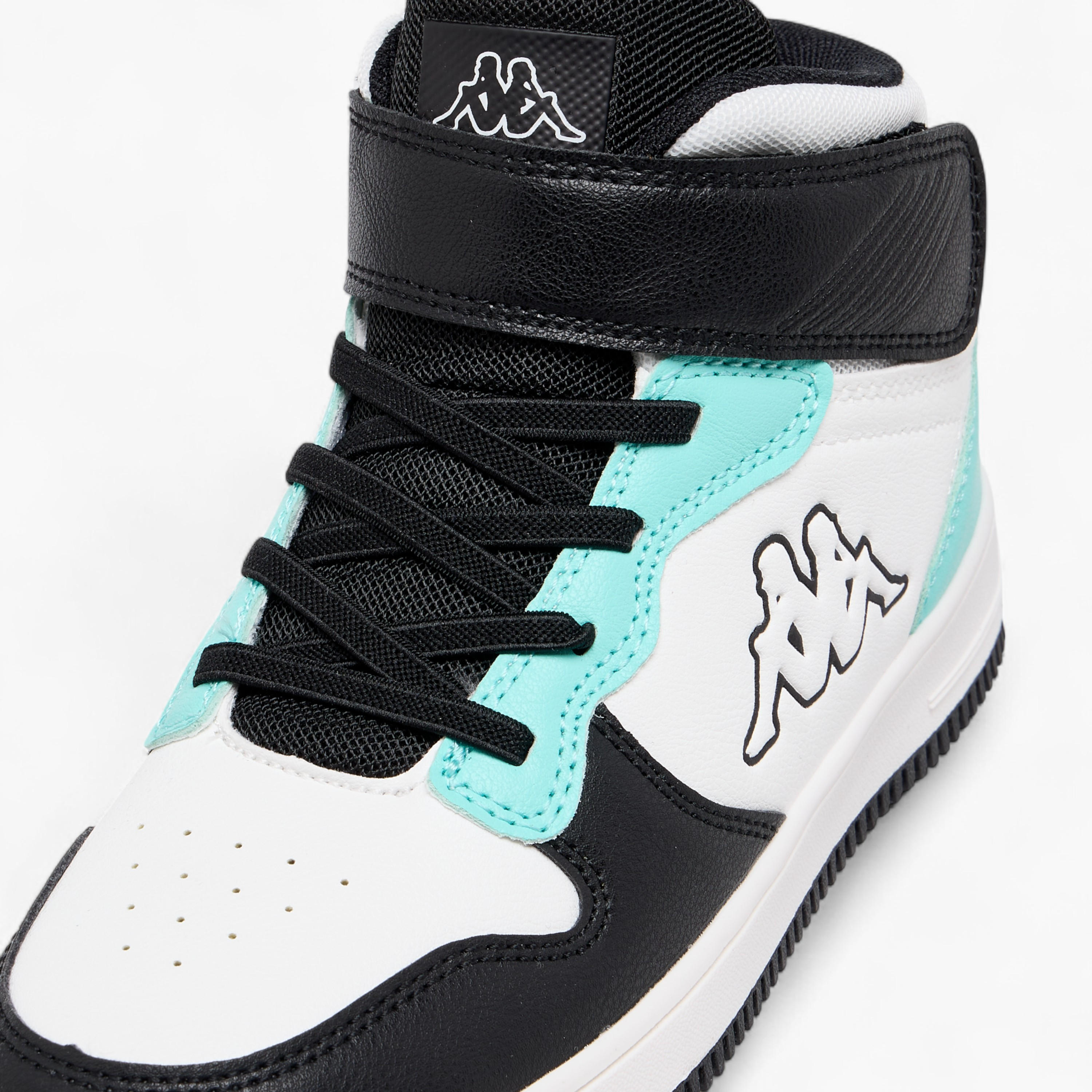Kappa Kids' Colourblock High-Top Sneakers with Hook and Loop Closure-girls-shoes-sports-image-4