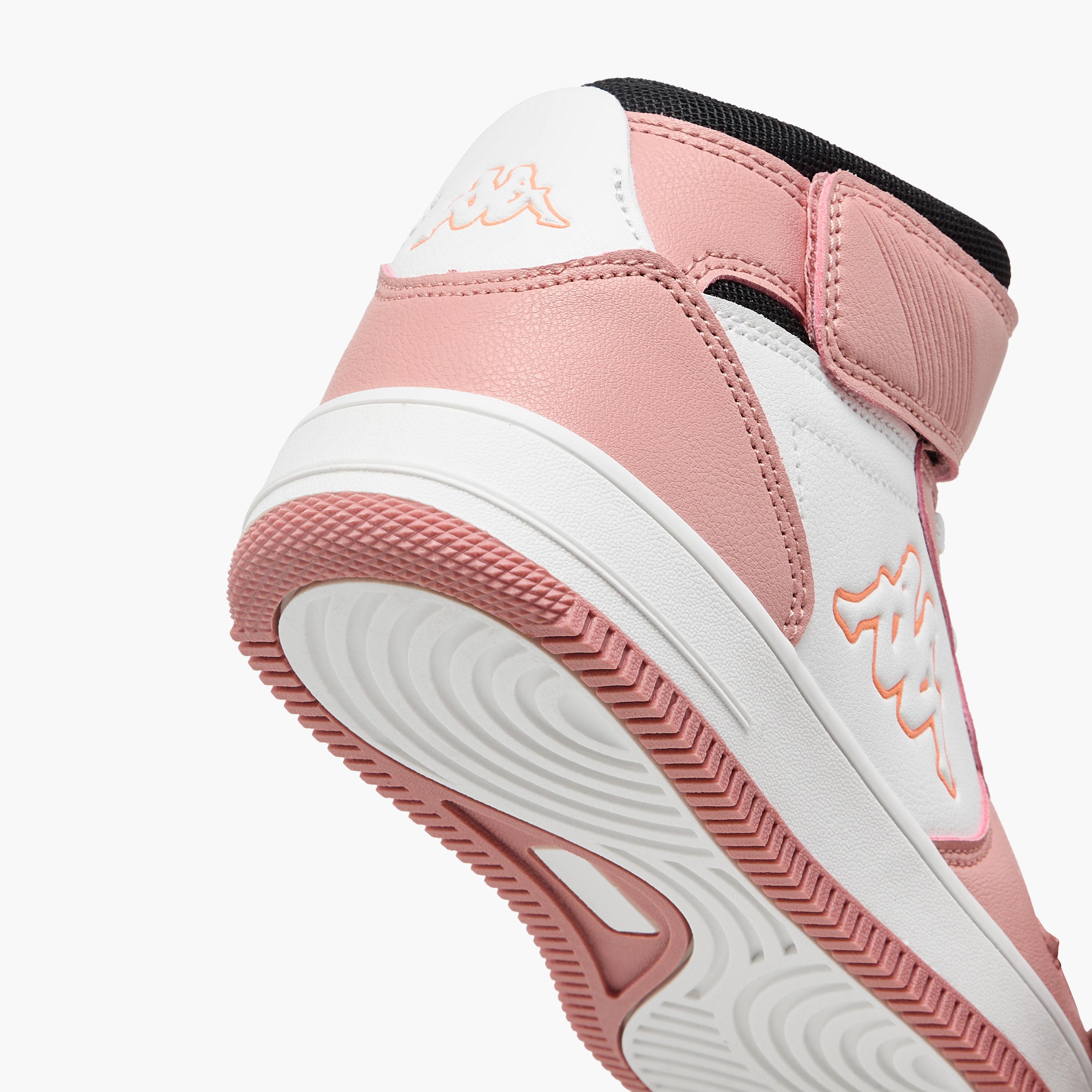 Kappa Girls' Panelled High Top Sneakers with Hook and Loop Closure-girls-shoes-sneakers-image-5