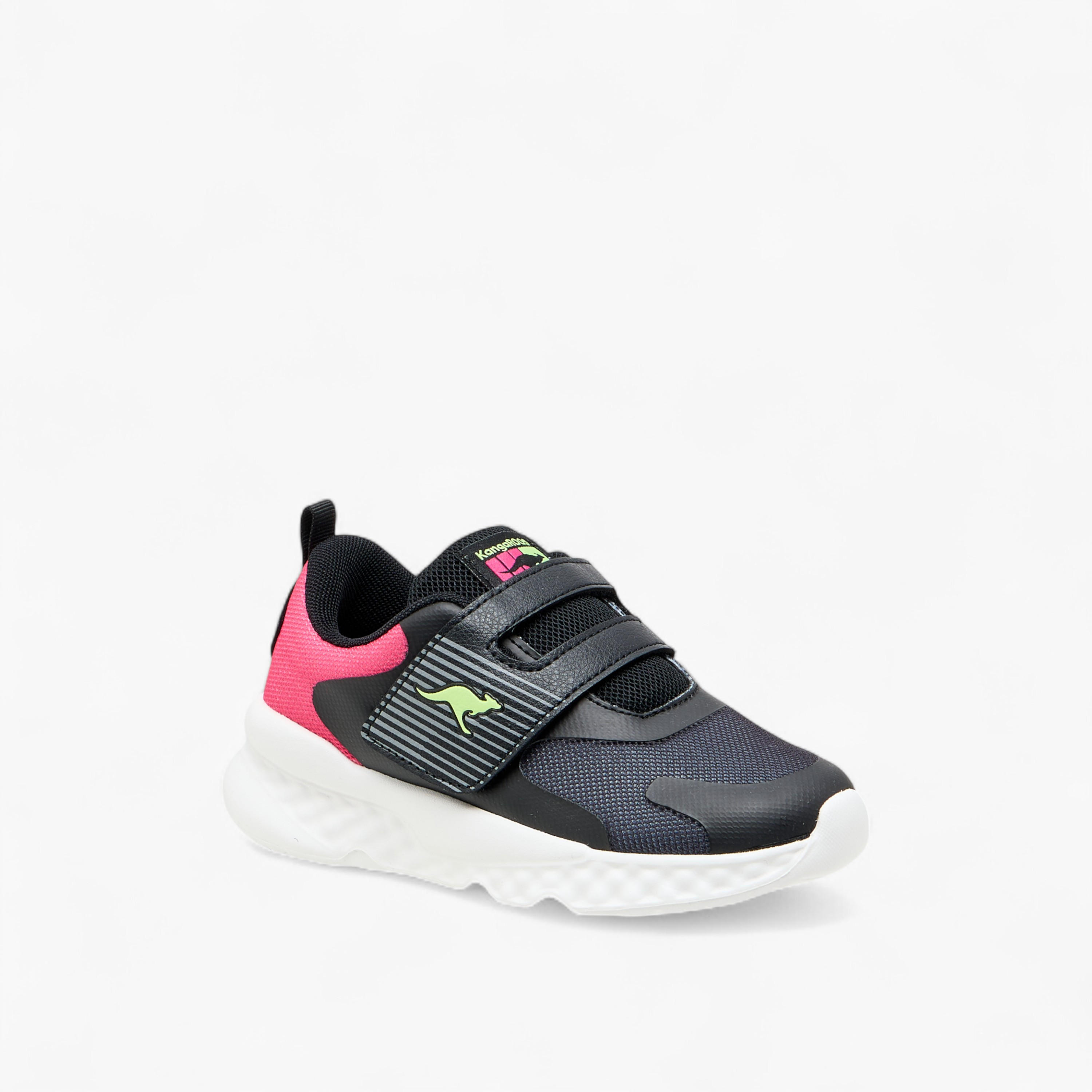 Kangaroos Girls Colourblock Hook & Loop Walking Shoes-girls-shoes-sports-image-2