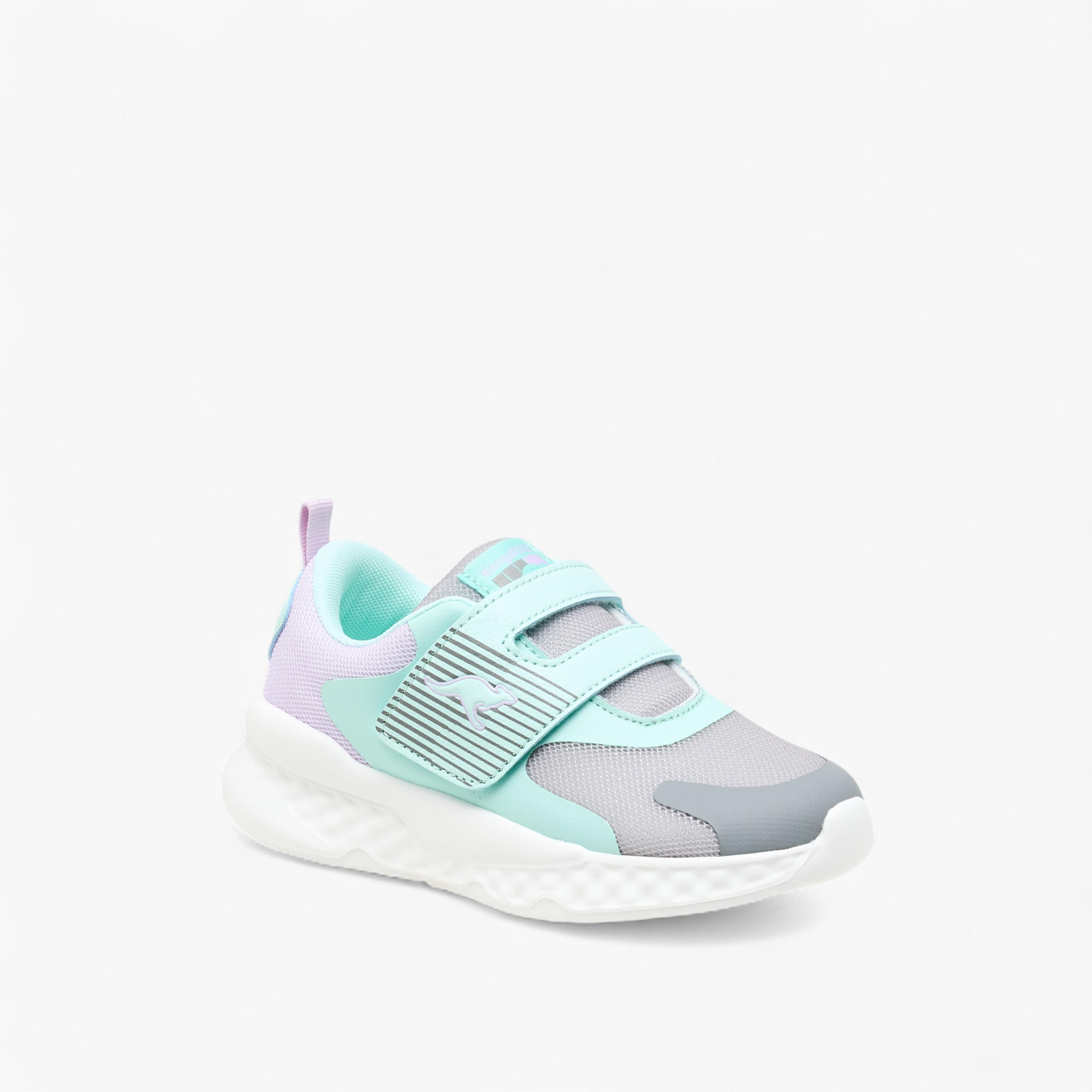 Kangaroos Girls Colourblock Hook & Loop Walking Shoes-girls-shoes-sports-image-2