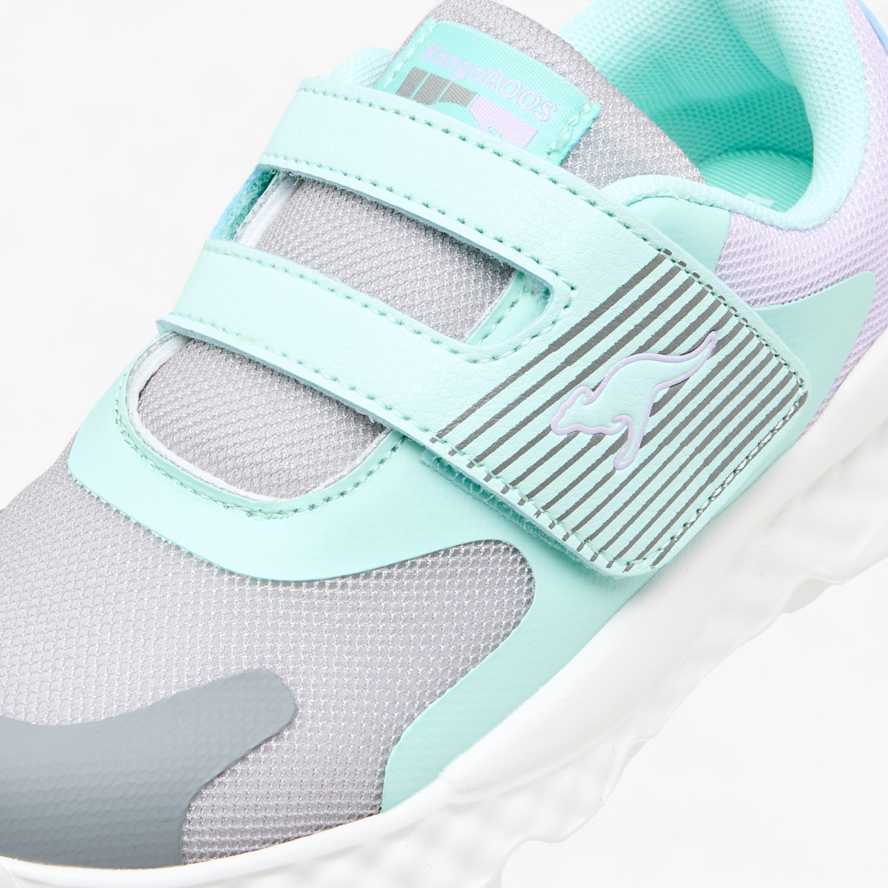 Kangaroos Girls Colourblock Hook & Loop Walking Shoes-girls-shoes-sports-image-4