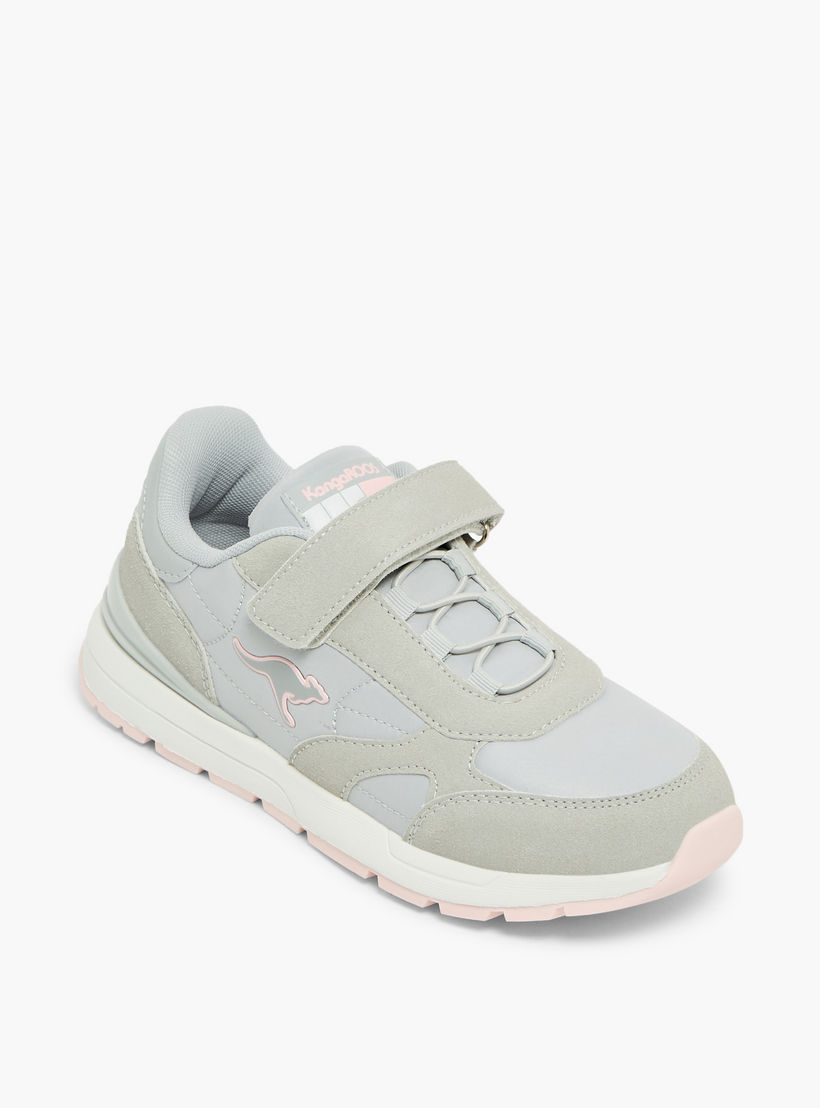 KangaROOS Girls Panelled Hook & Loop Sports Shoes-girls-shoes-sneakers-image-2