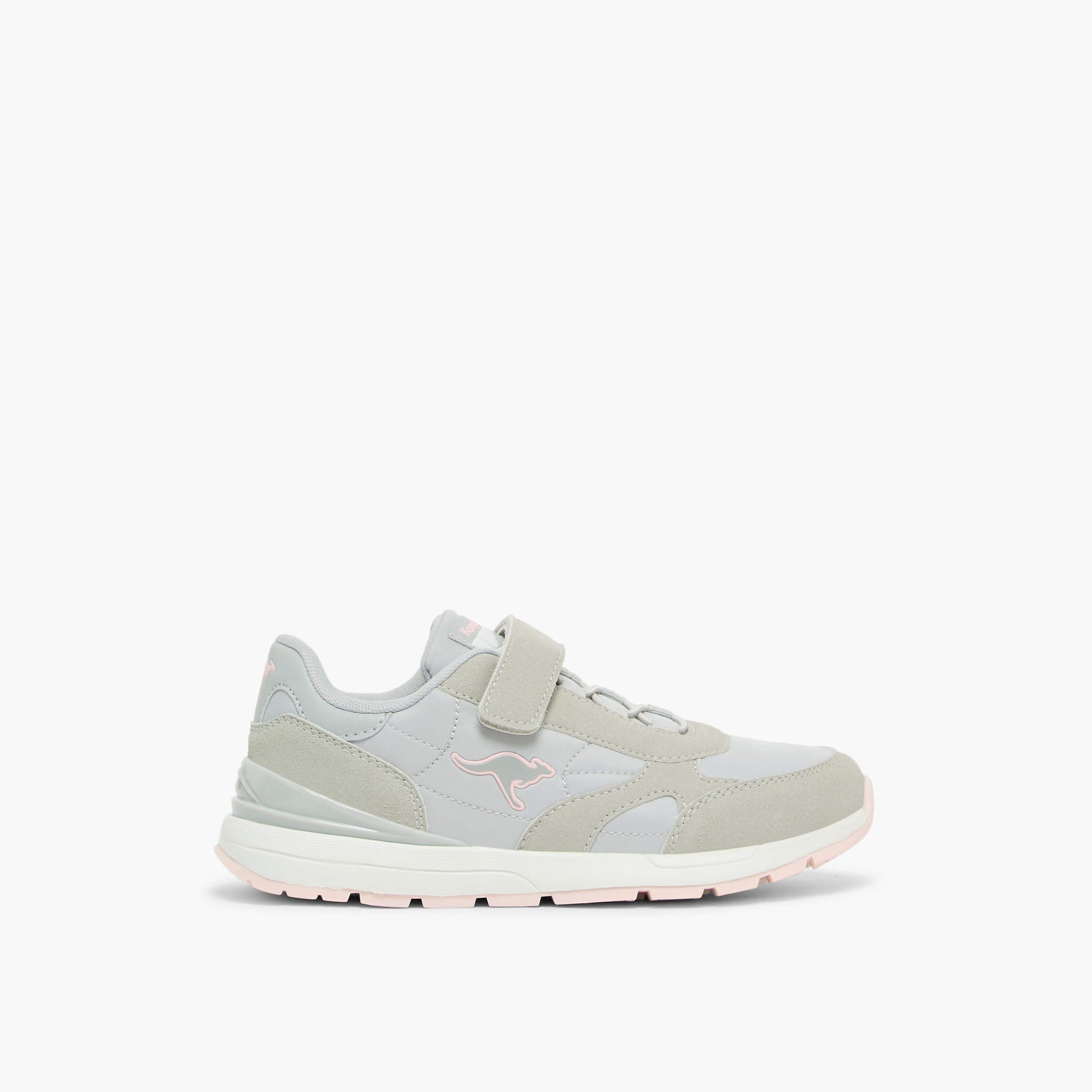 KangaROOS Girls Panelled Hook & Loop Sports Shoes-girls-shoes-sneakers-image-3