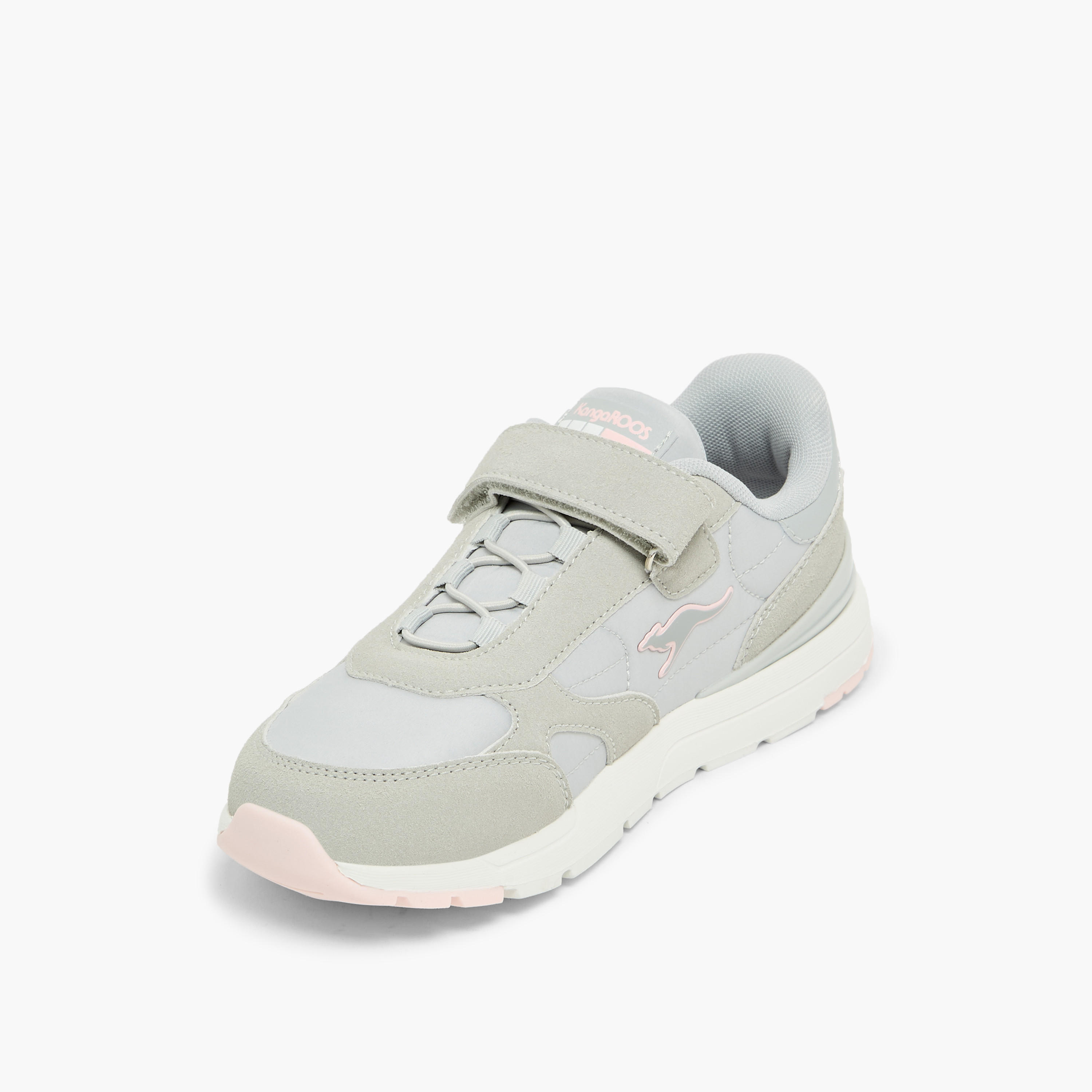 KangaROOS Girls Panelled Hook & Loop Sports Shoes-girls-shoes-sneakers-image-4