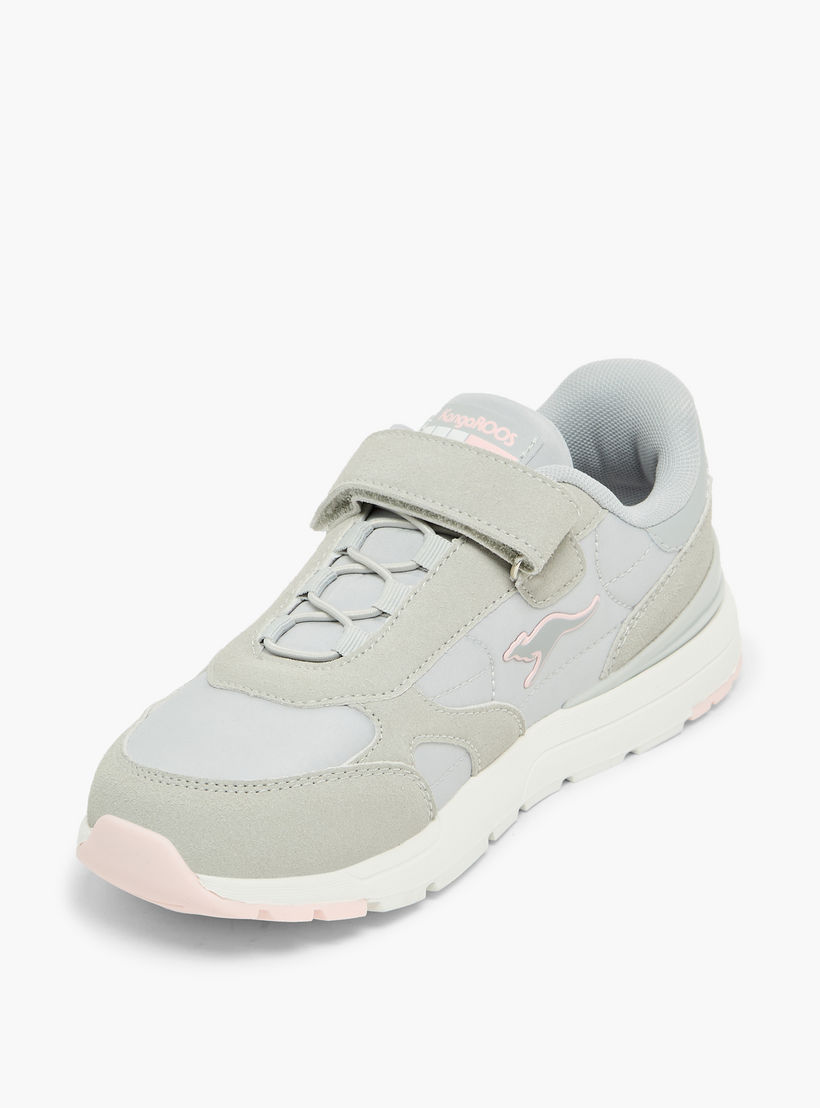 KangaROOS Girls Panelled Hook & Loop Sports Shoes-girls-shoes-sneakers-image-4