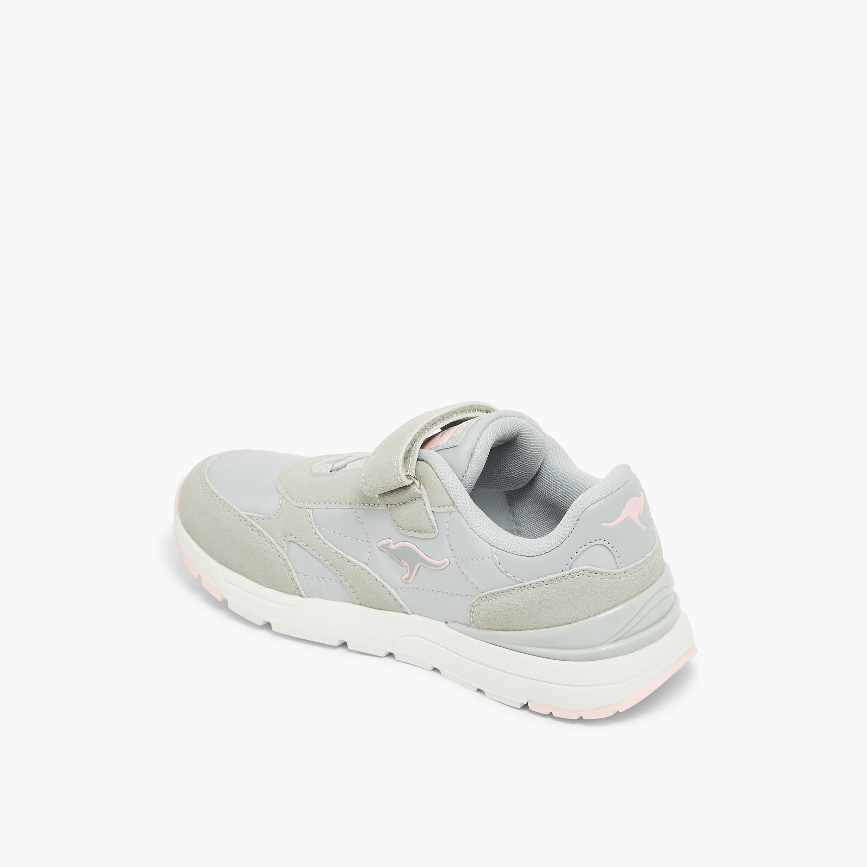 KangaROOS Girls Panelled Hook & Loop Sports Shoes-girls-shoes-sneakers-image-5