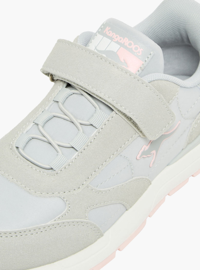 KangaROOS Girls Panelled Hook & Loop Sports Shoes-girls-shoes-sneakers-image-7