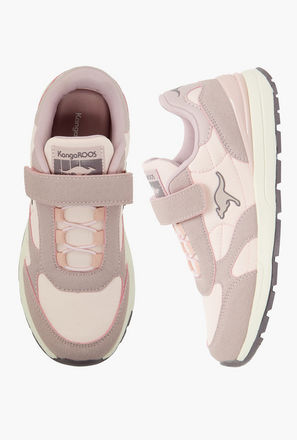 KangaROOS Girls Panelled Hook & Loop Sports Shoes-girls-shoes-sports-image-1