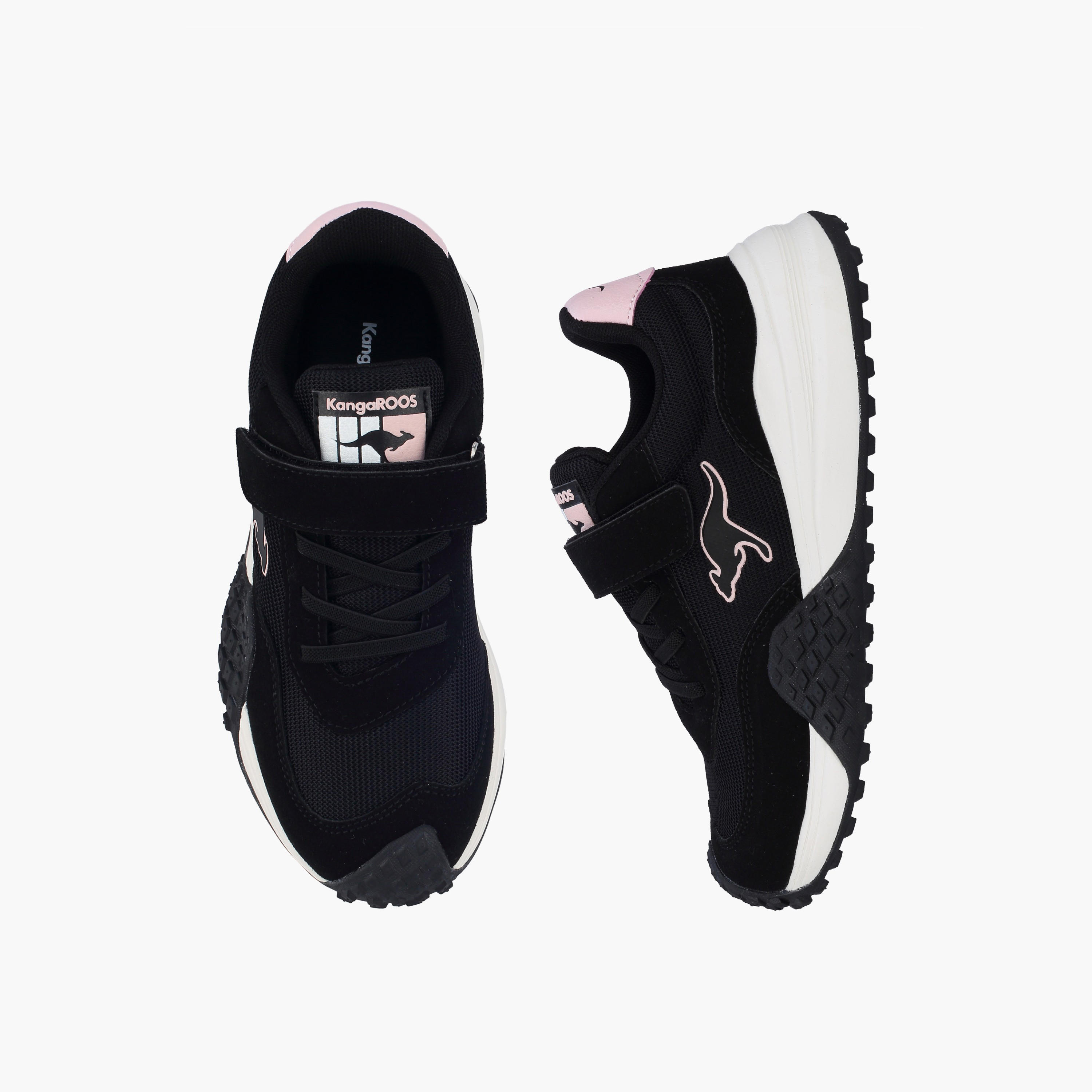 حذاء سنيكرز بشريط إغلاق لاصق للبنات من كانجاروز-girls-shoes-sneakers-image-1