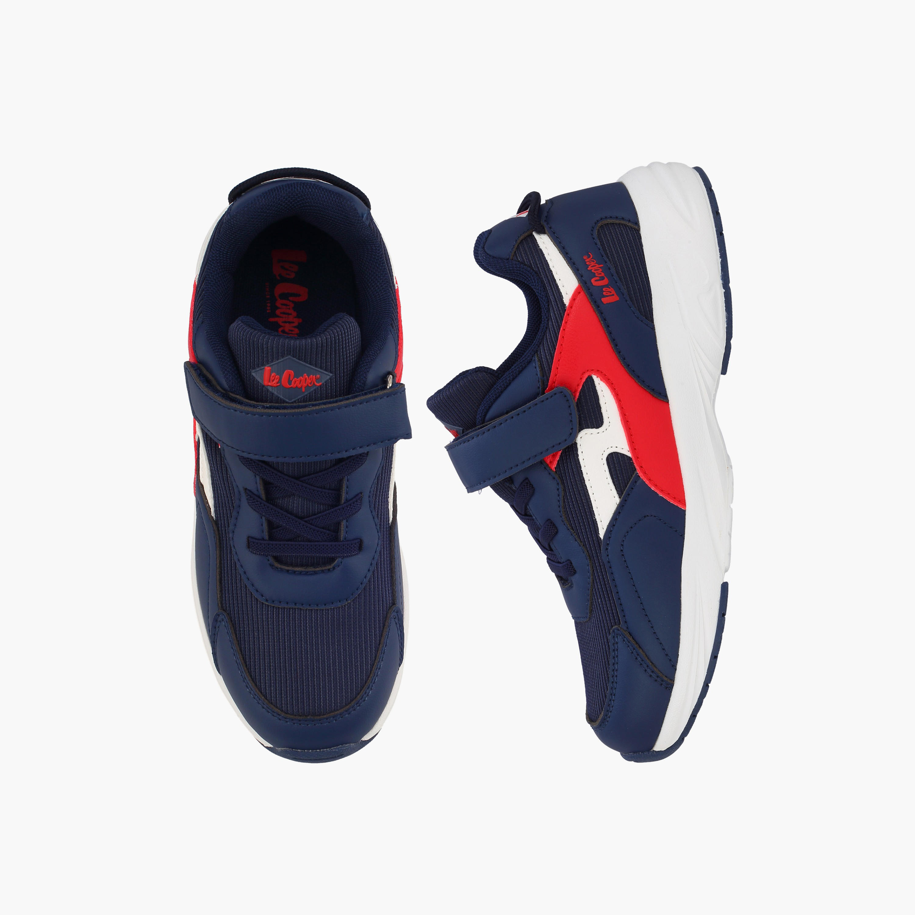 حذاء سنيكرز بطول الكاحل وشريط إغلاق لاصق للأولاد من لي كوبر-boys-shoes-sneakers-image-1