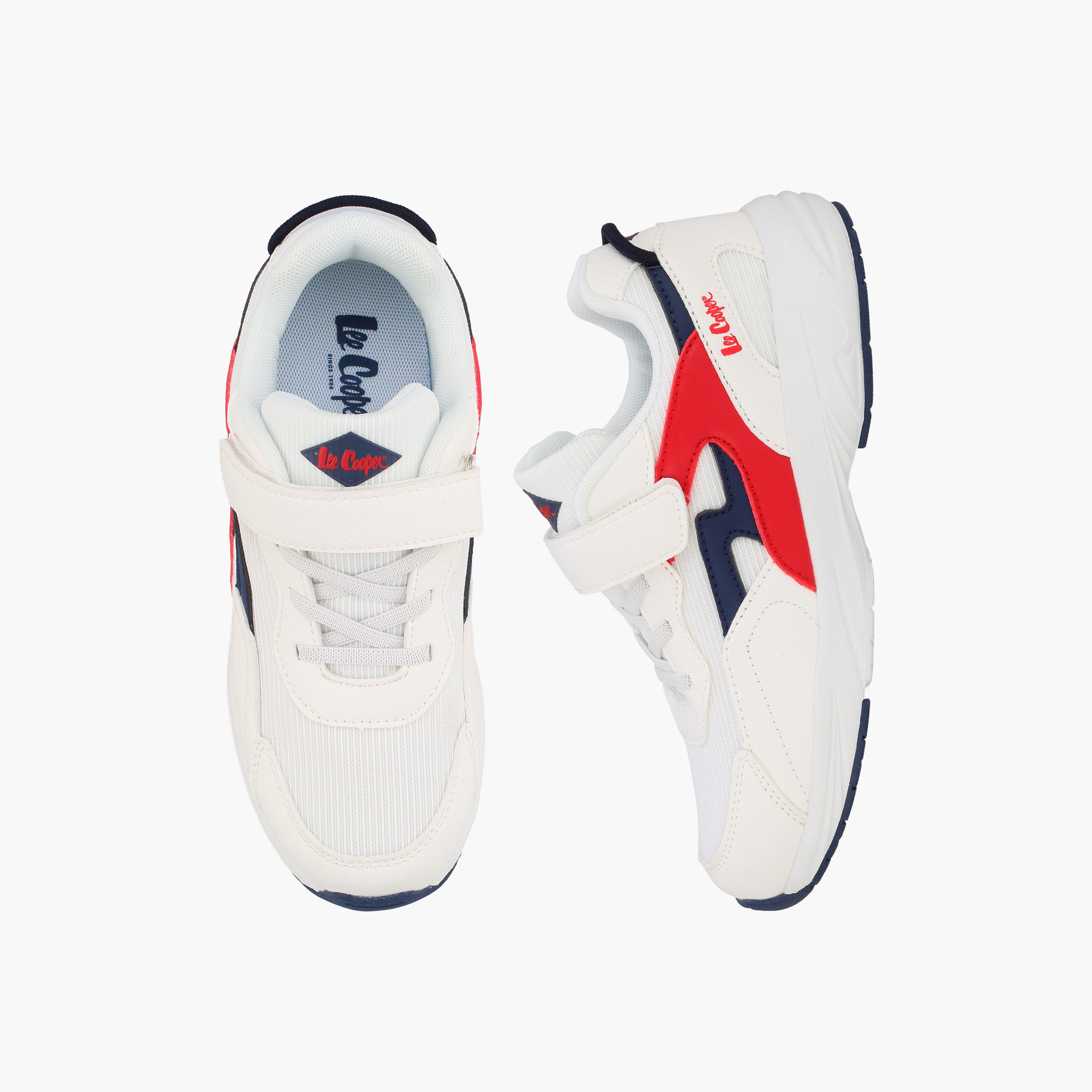 حذاء سنيكرز بطول الكاحل وشريط إغلاق لاصق للأولاد من لي كوبر-boys-shoes-sneakers-image-1