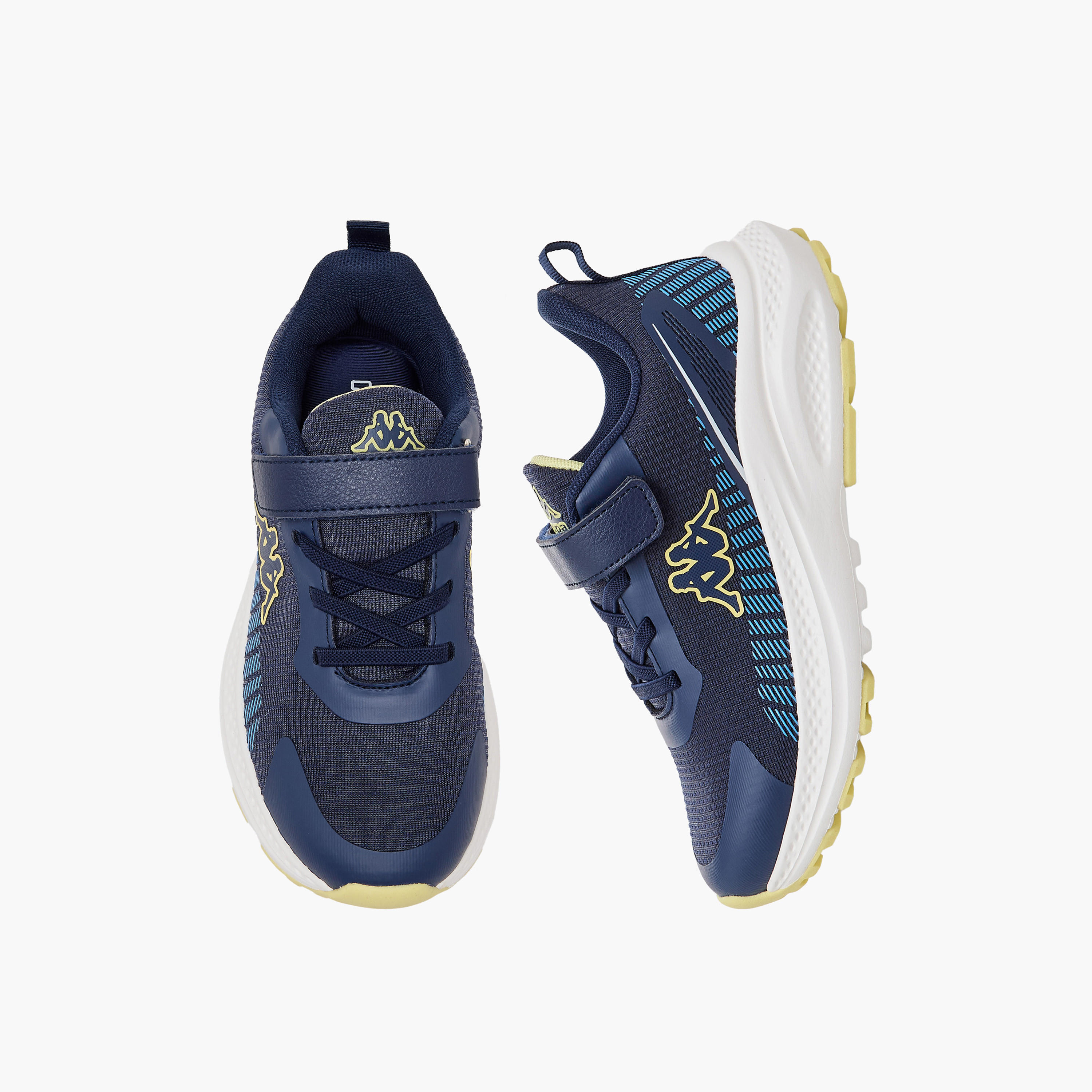 Kappa Panelled Sports Shoes with Hook and Loop Closure-boys-shoes-sneakers-image-1