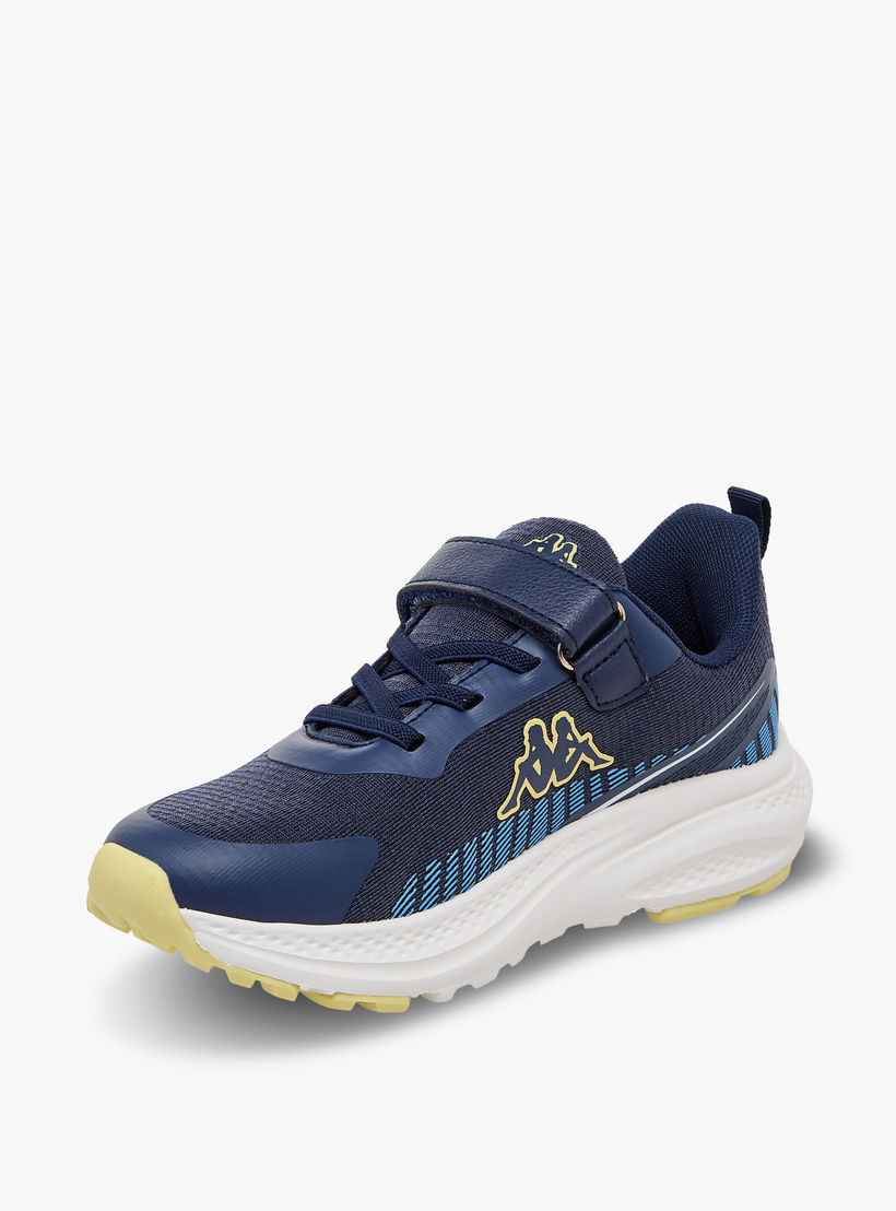 Kappa Panelled Sports Shoes with Hook and Loop Closure-boys-shoes-sneakers-image-4