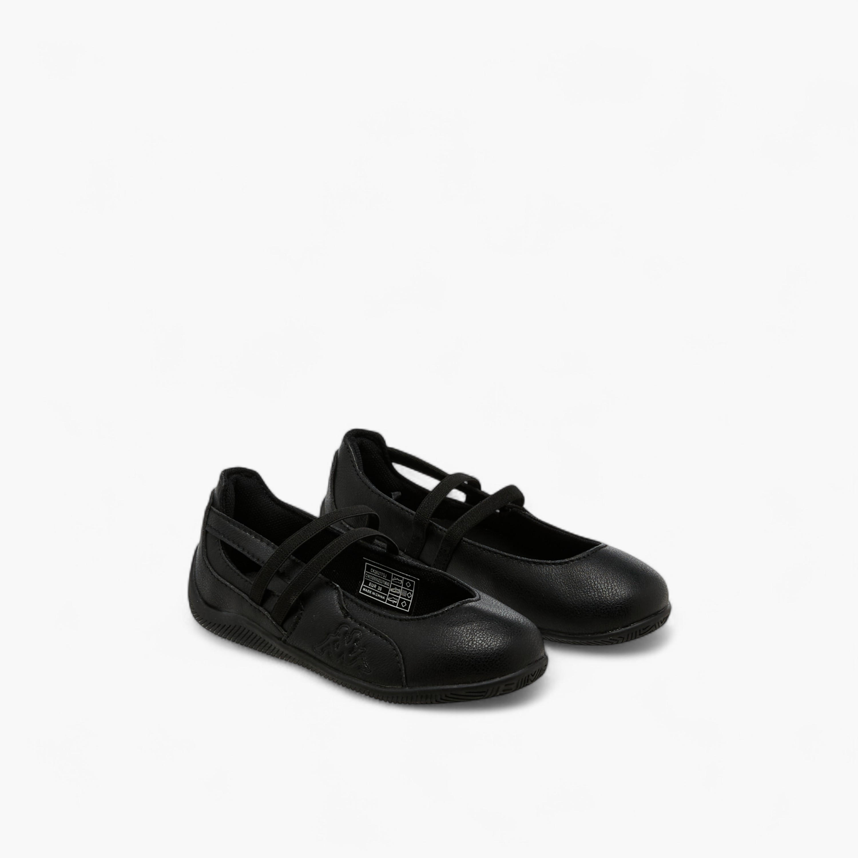 Kappa Girls' Solid School Shoes with Elasticated Strap-girls-shoes-maryjanes-image-1