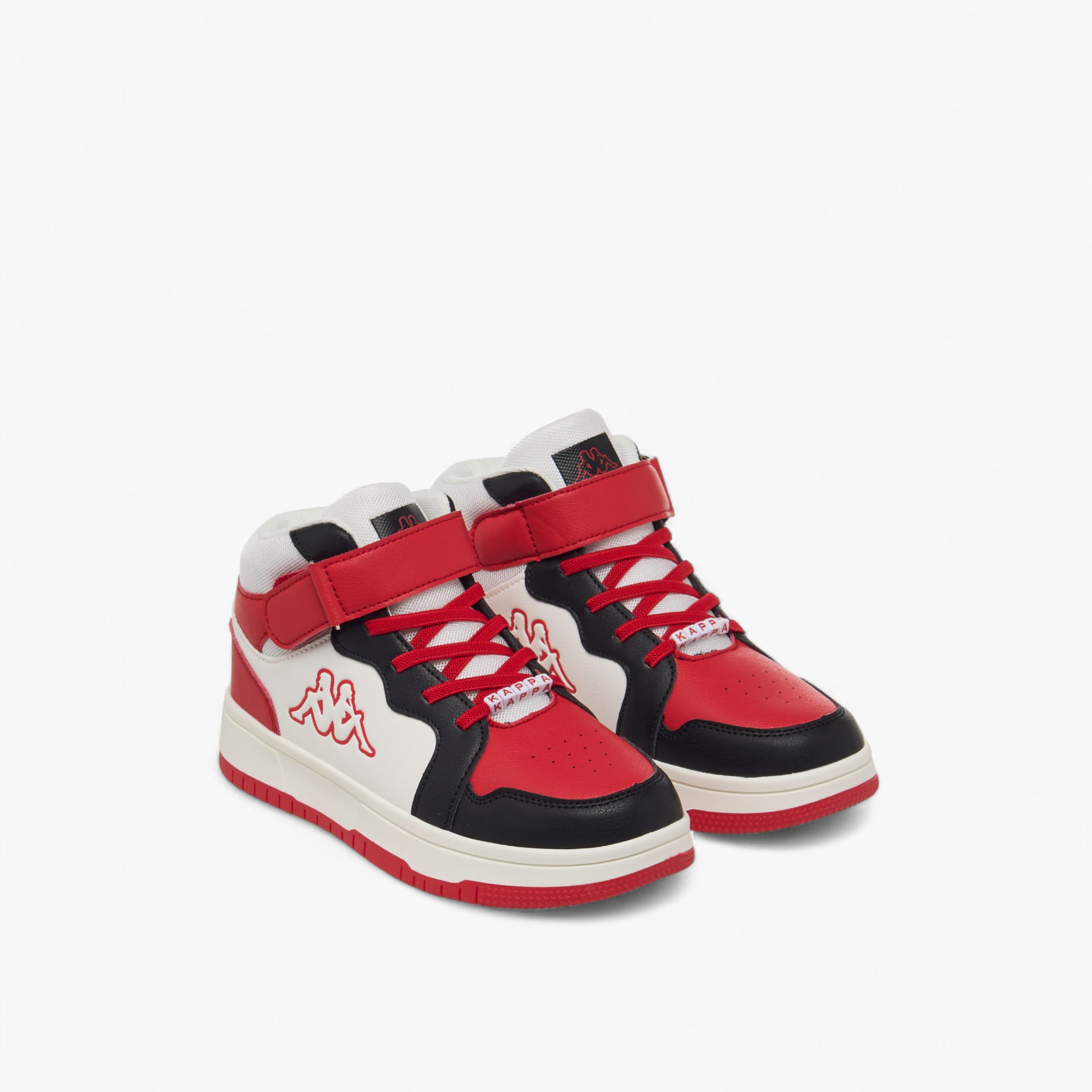Kappa Boys Colourblock Hook and Loop High Top Sneakers-boys-shoes-sneakers-image-1
