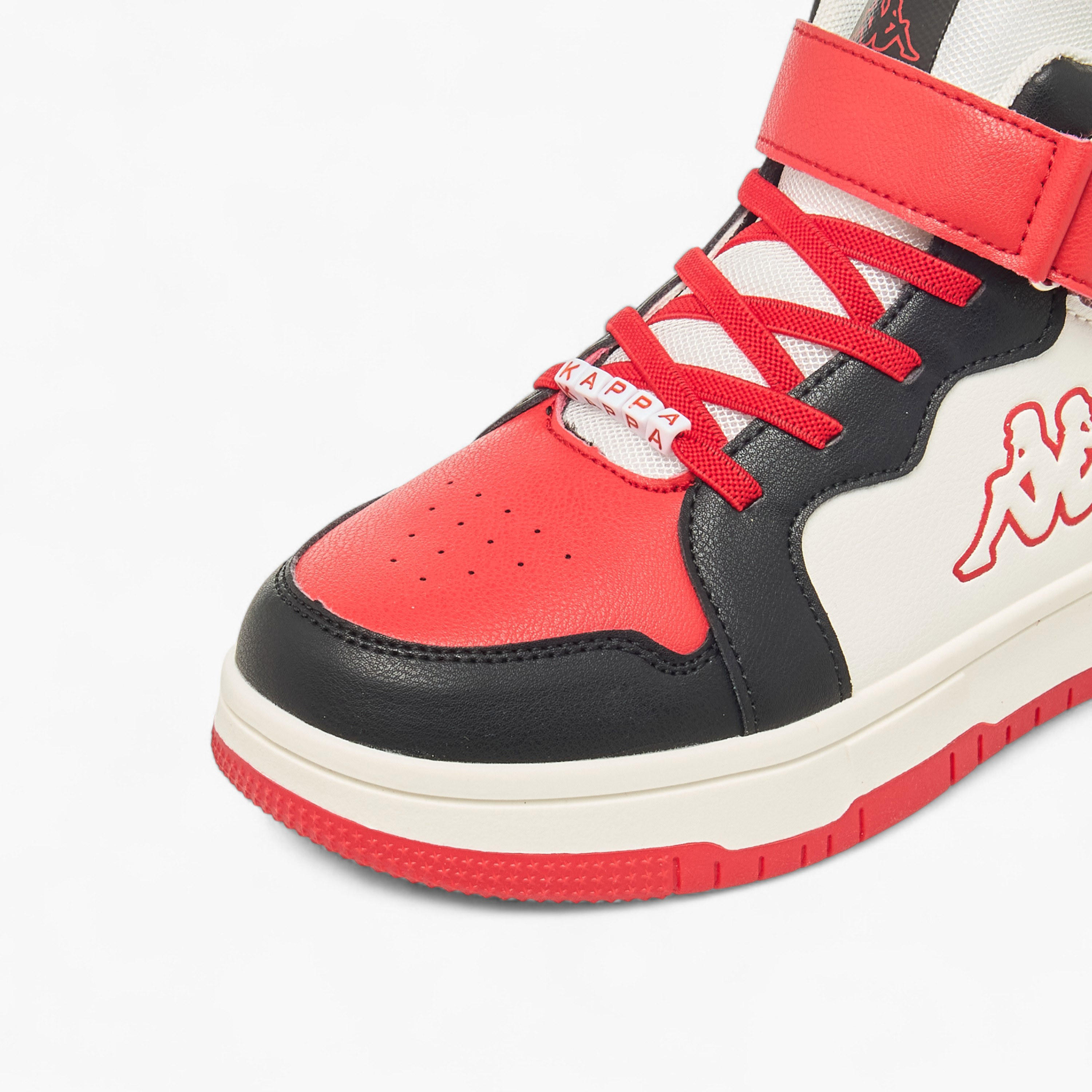 Kappa Boys Colourblock Hook and Loop High Top Sneakers-boys-shoes-sneakers-image-4