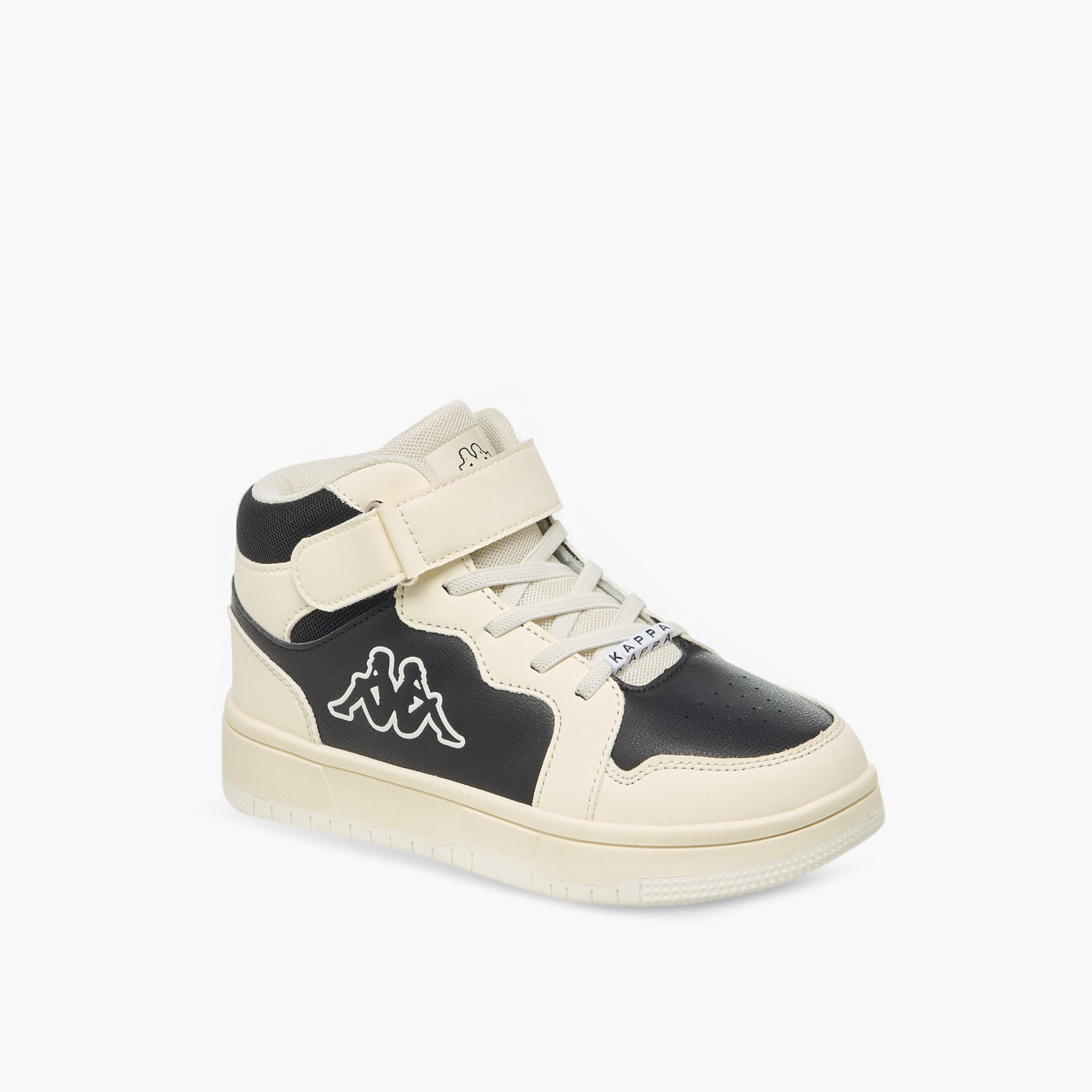 Kappa Boys Colourblock Hook and Loop High Top Sneakers-boys-shoes-sneakers-image-2