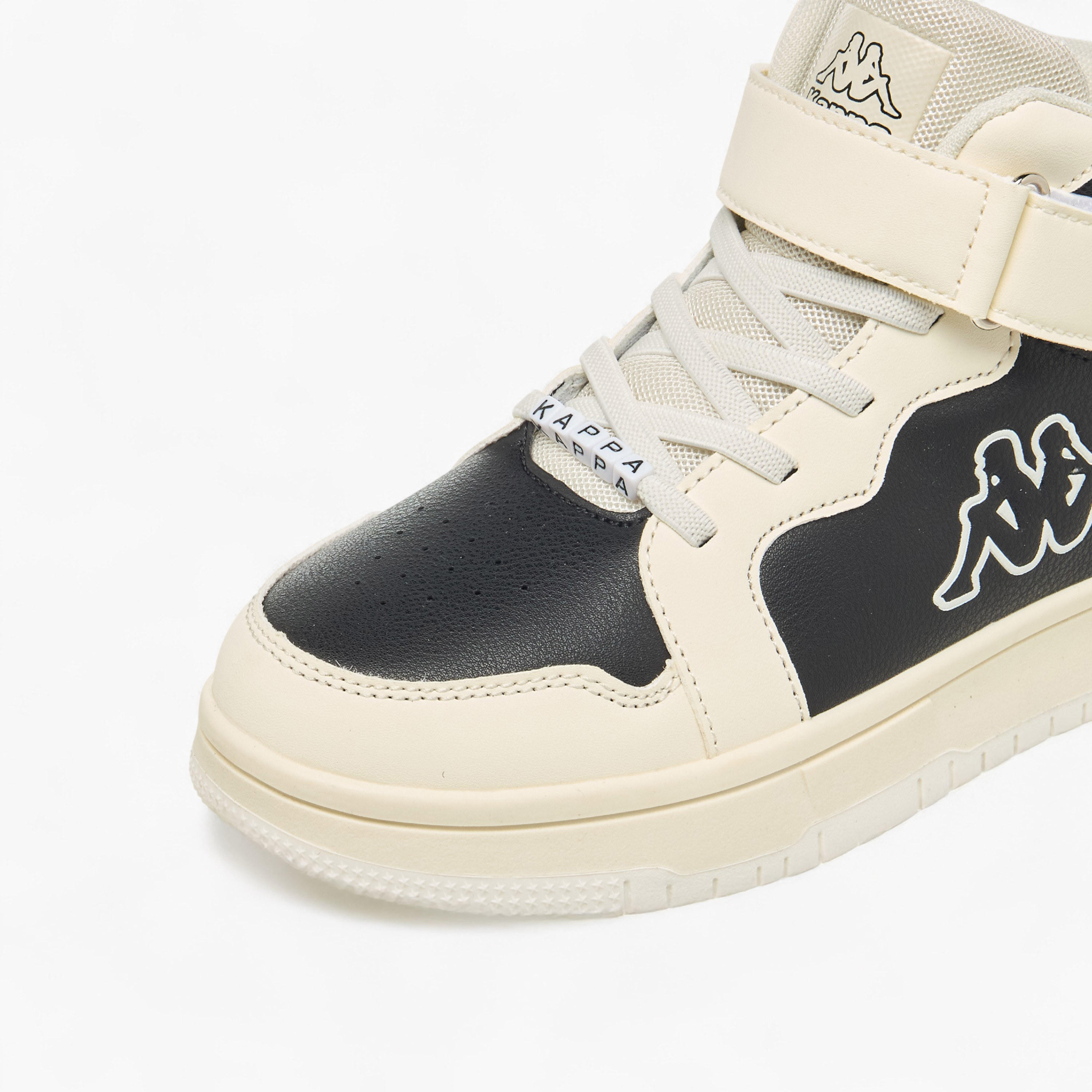 Kappa Boys Colourblock Hook and Loop High Top Sneakers-boys-shoes-sneakers-image-4