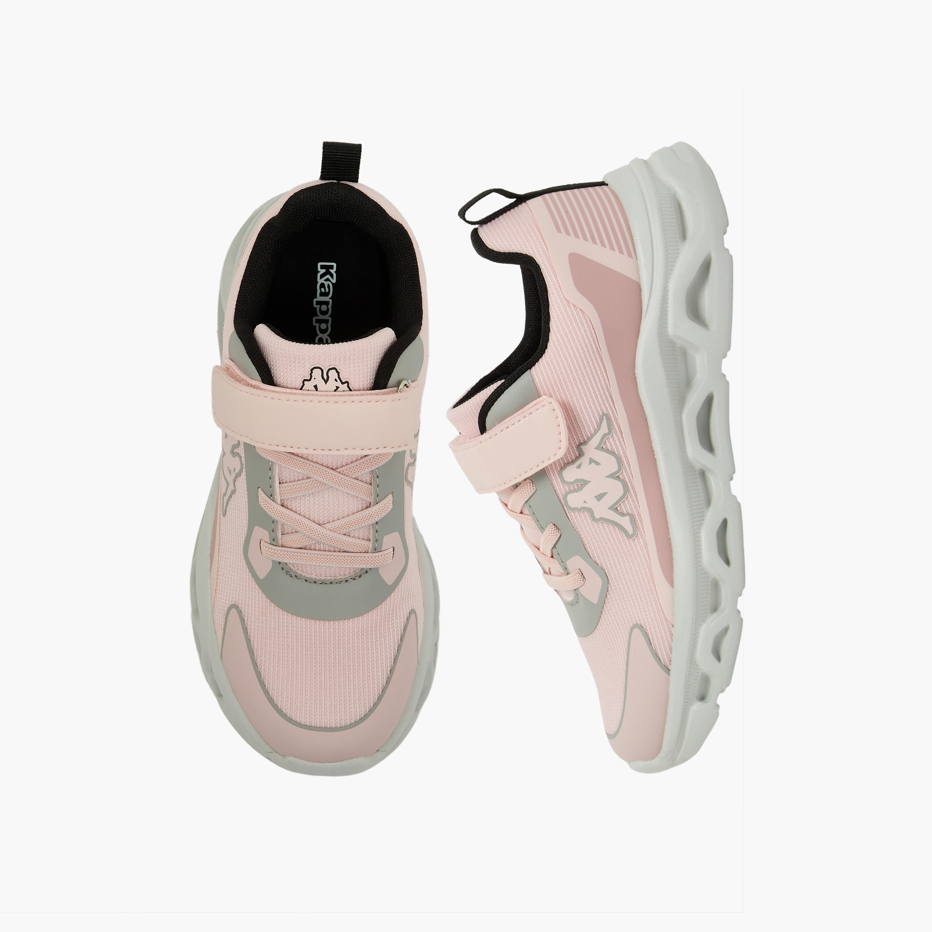 Kappa Girls Panelled Hook & Loop Sports Shoes-girls-shoes-sneakers-image-1