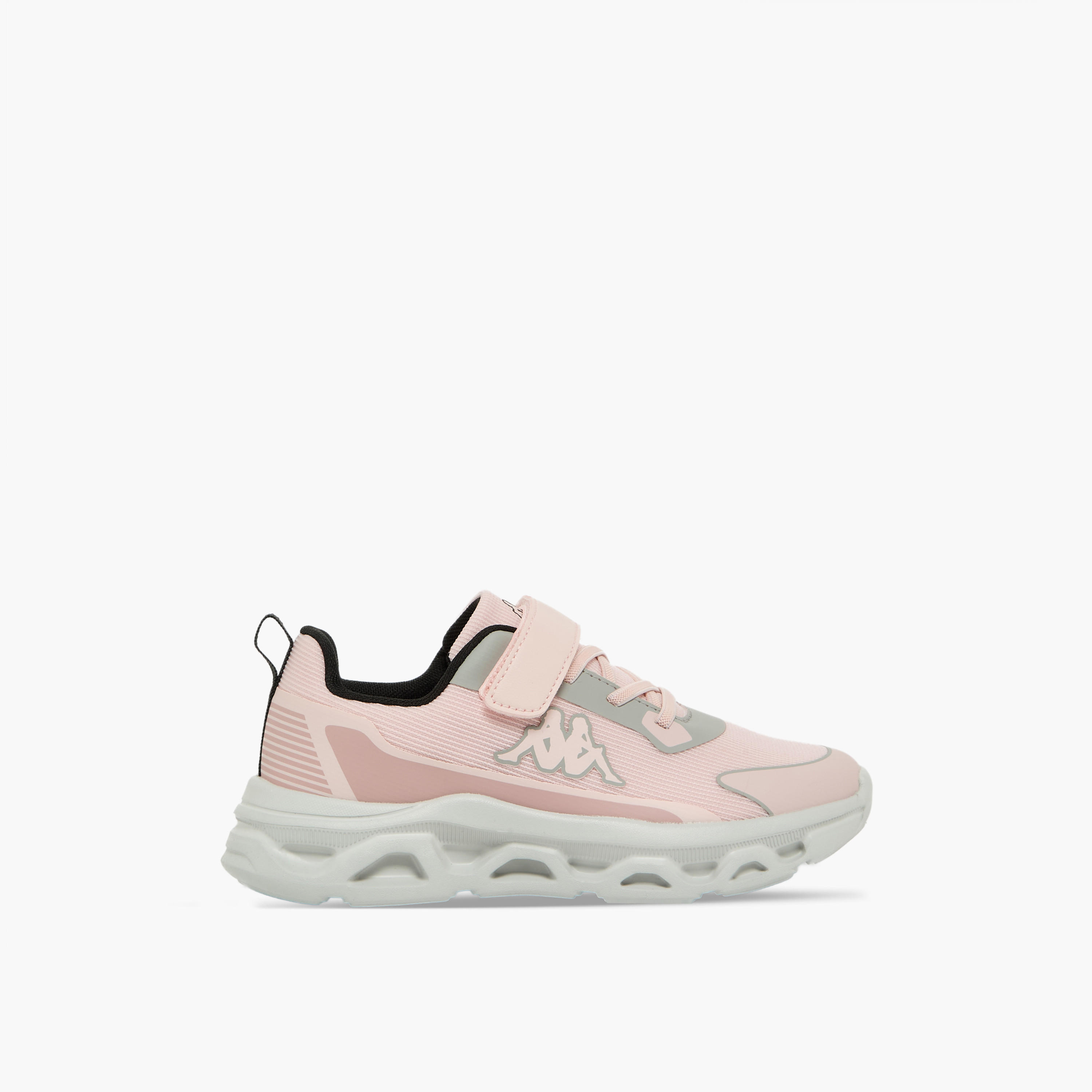 Kappa Girls Panelled Hook & Loop Sports Shoes-girls-shoes-sneakers-image-3