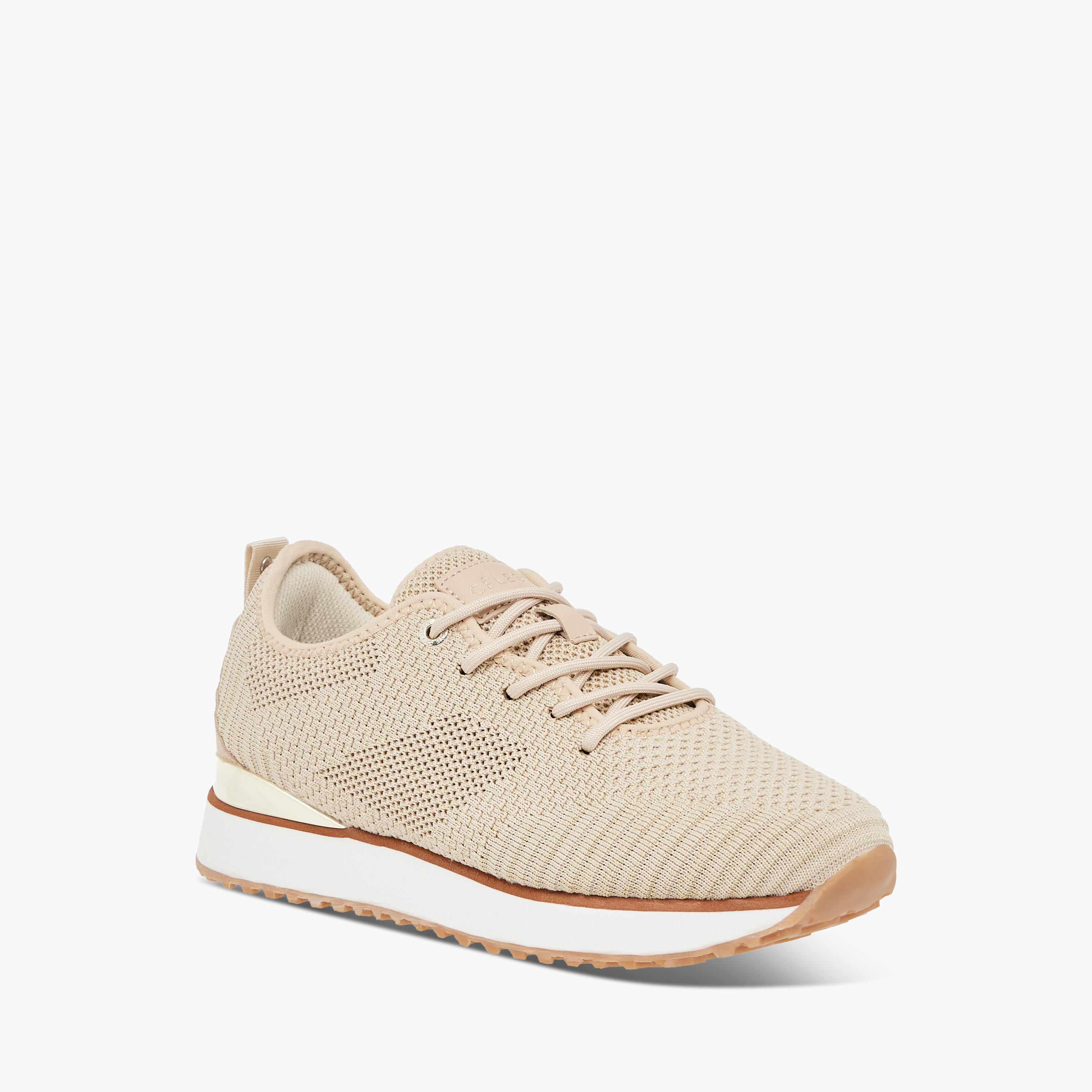 Celeste Women's Mesh Textured Sneakers with Lace-Up Closure-women-shoes-sneakers-image-2