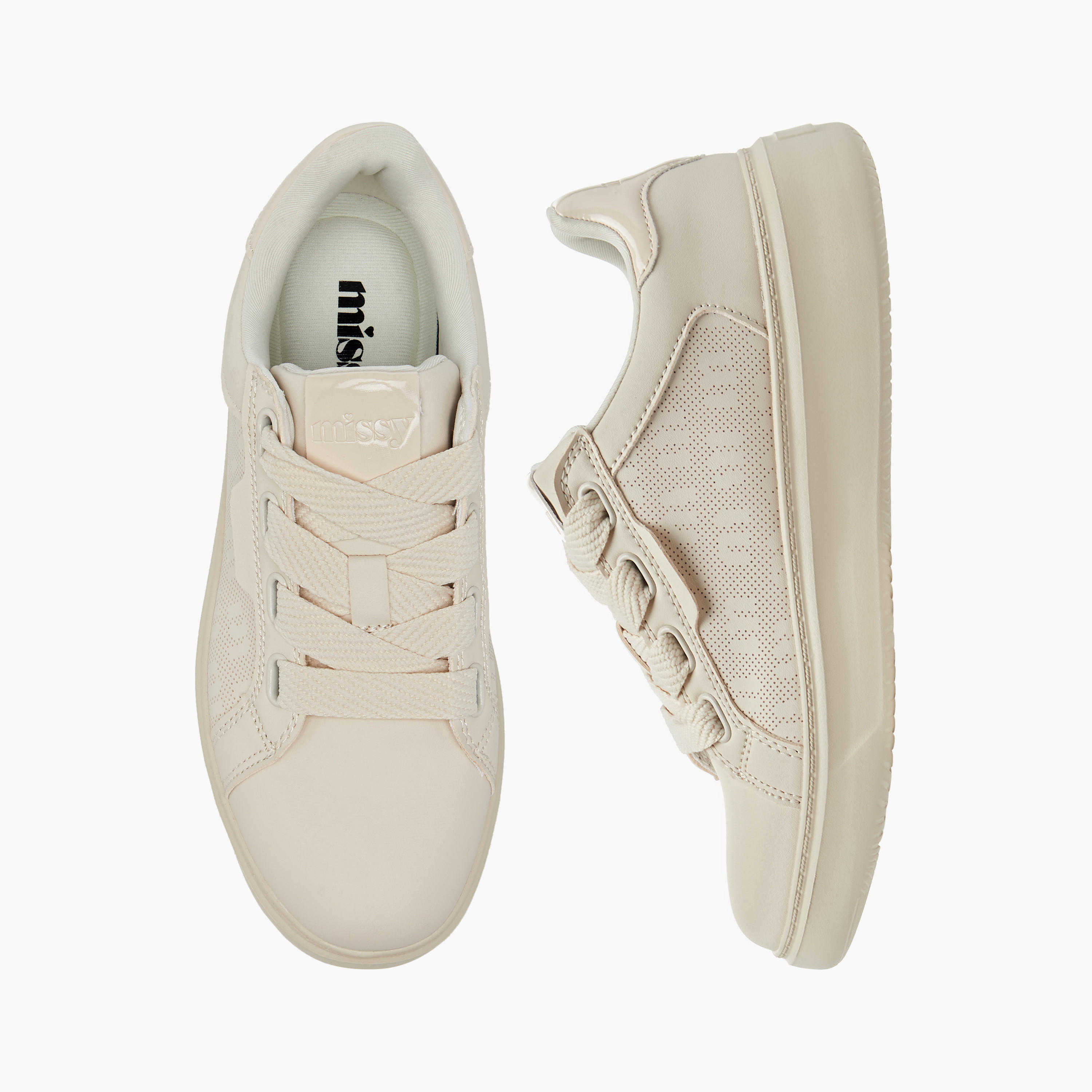 Missy Panelled Sneakers with Lace-Up Closure-women-shoes-sneakers-image-1
