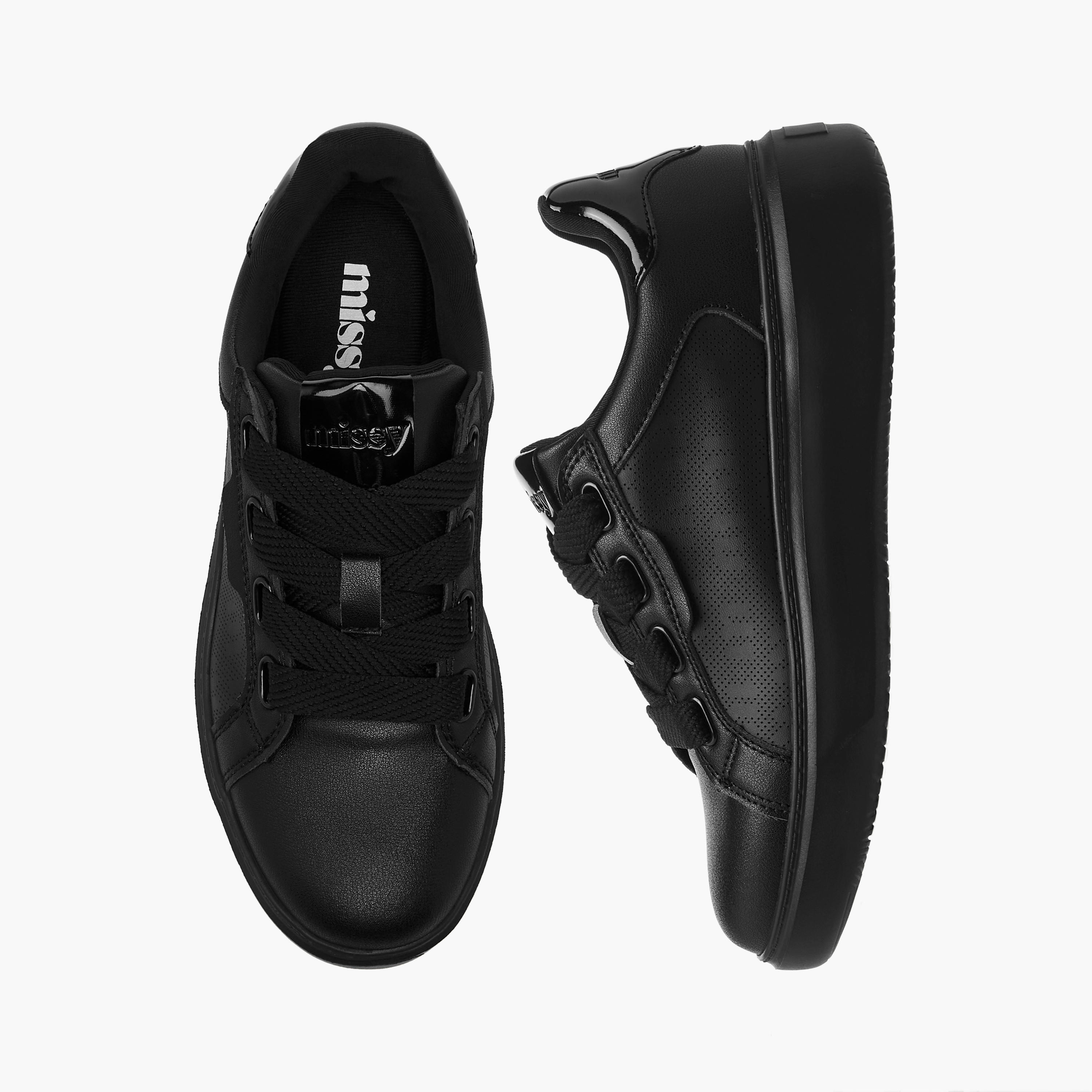 Missy Panelled Sneakers with Lace-Up Closure-women-shoes-sneakers-image-1
