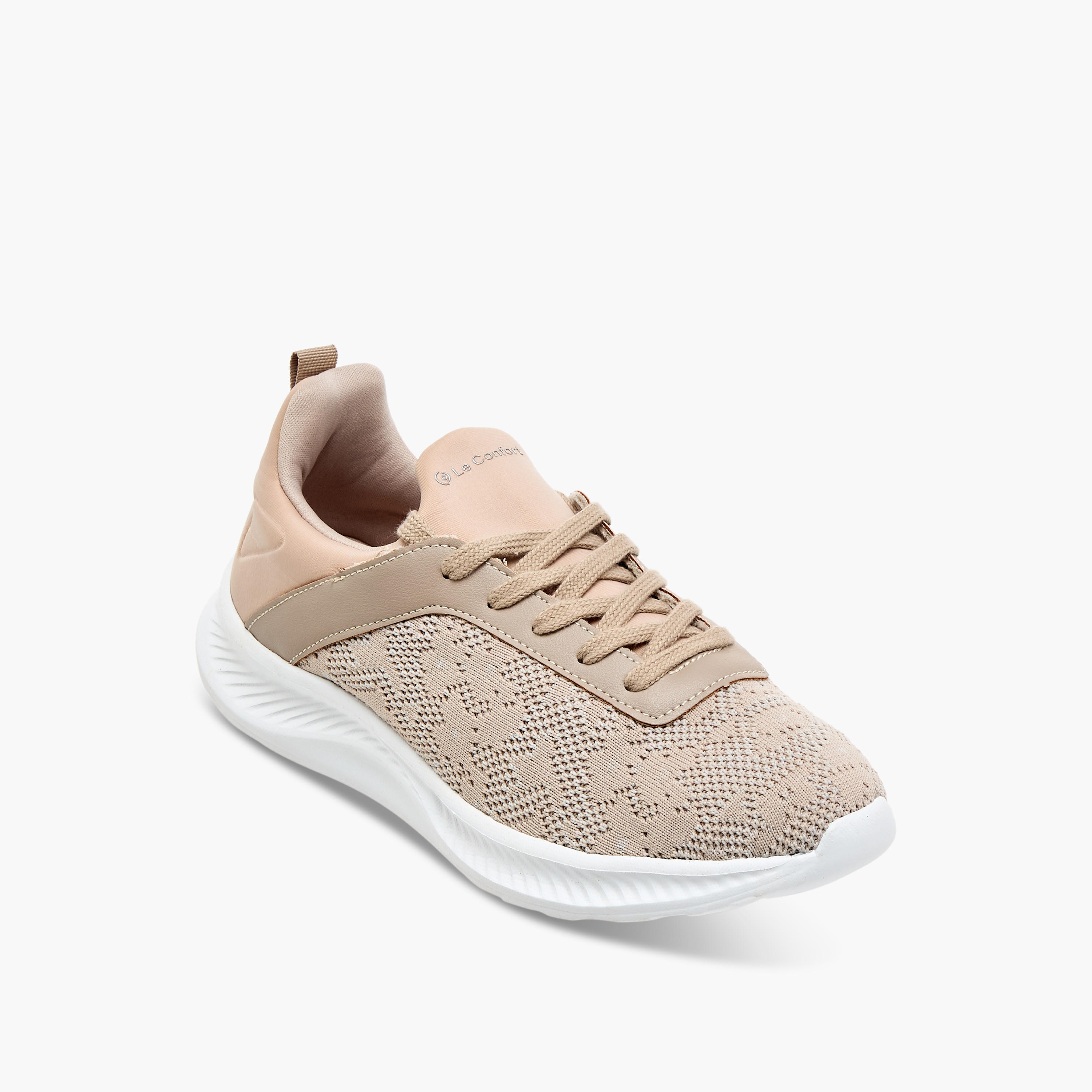 Le Confort Mesh Comfort Sports Shoes with Lace-Up Closure-women-shoes-sports-image-2