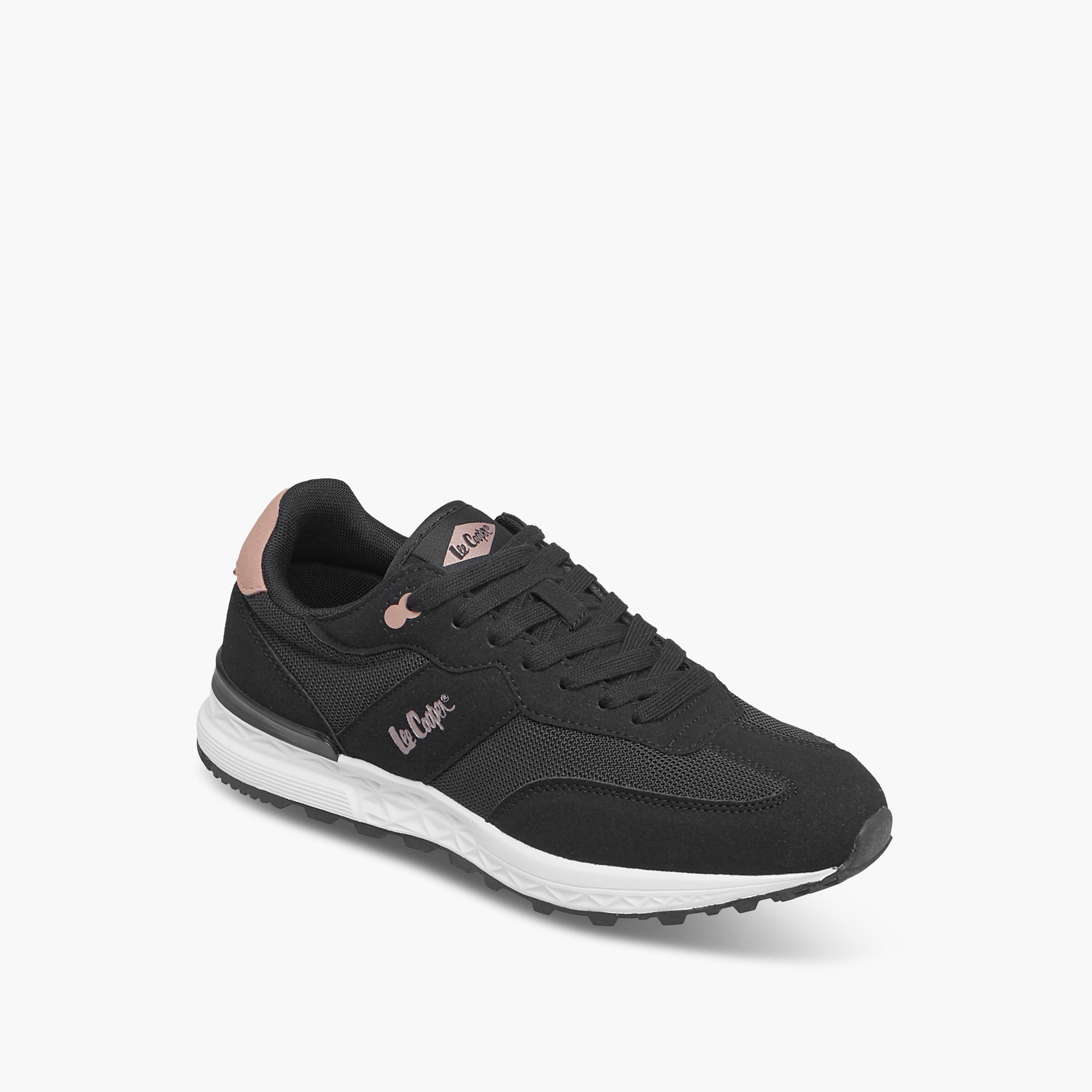 Lee Cooper Women's Logo Detail Sneakers with Lace-Up Closure-women-shoes-sneakers-image-3