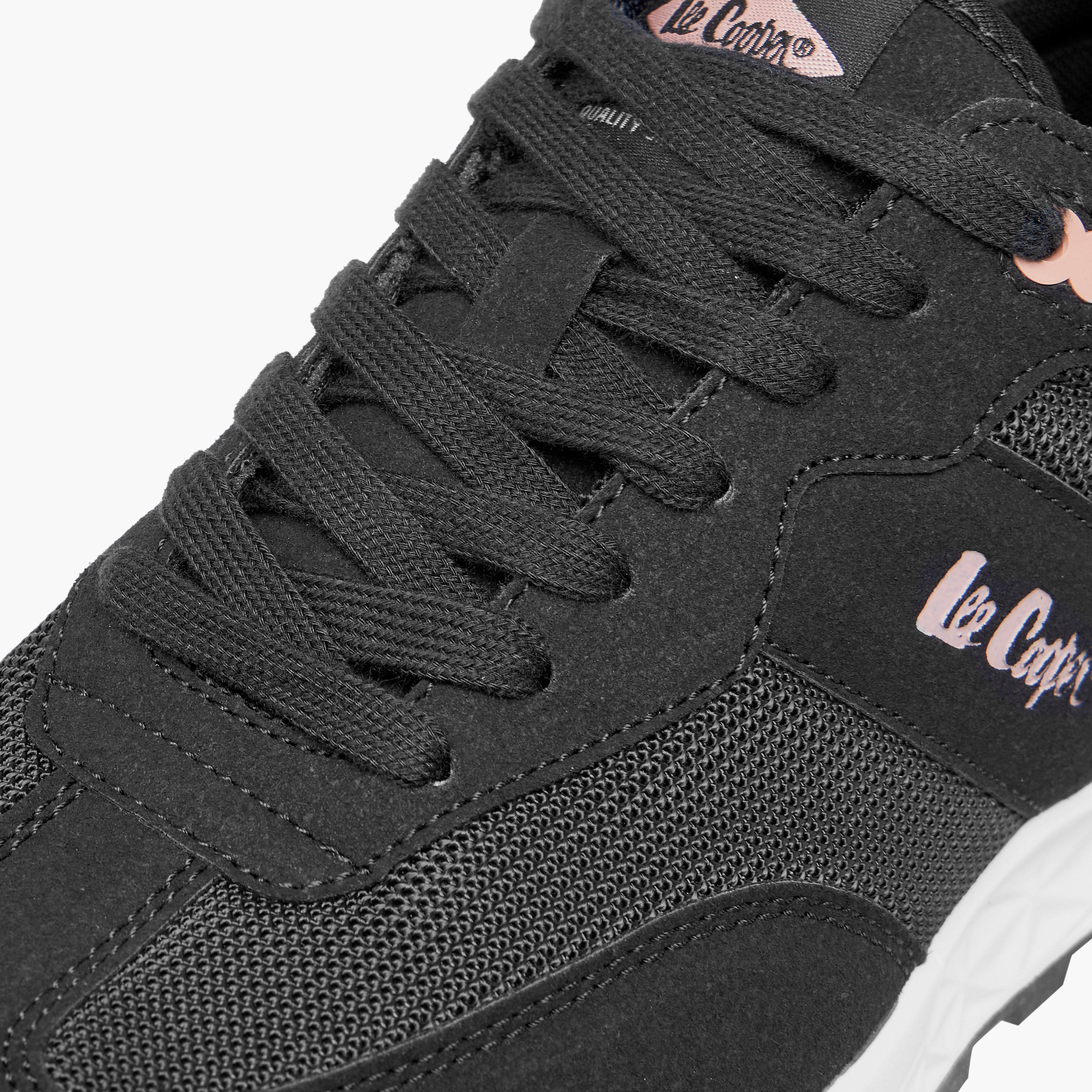 Lee Cooper Women's Logo Detail Sneakers with Lace-Up Closure-women-shoes-sneakers-image-5