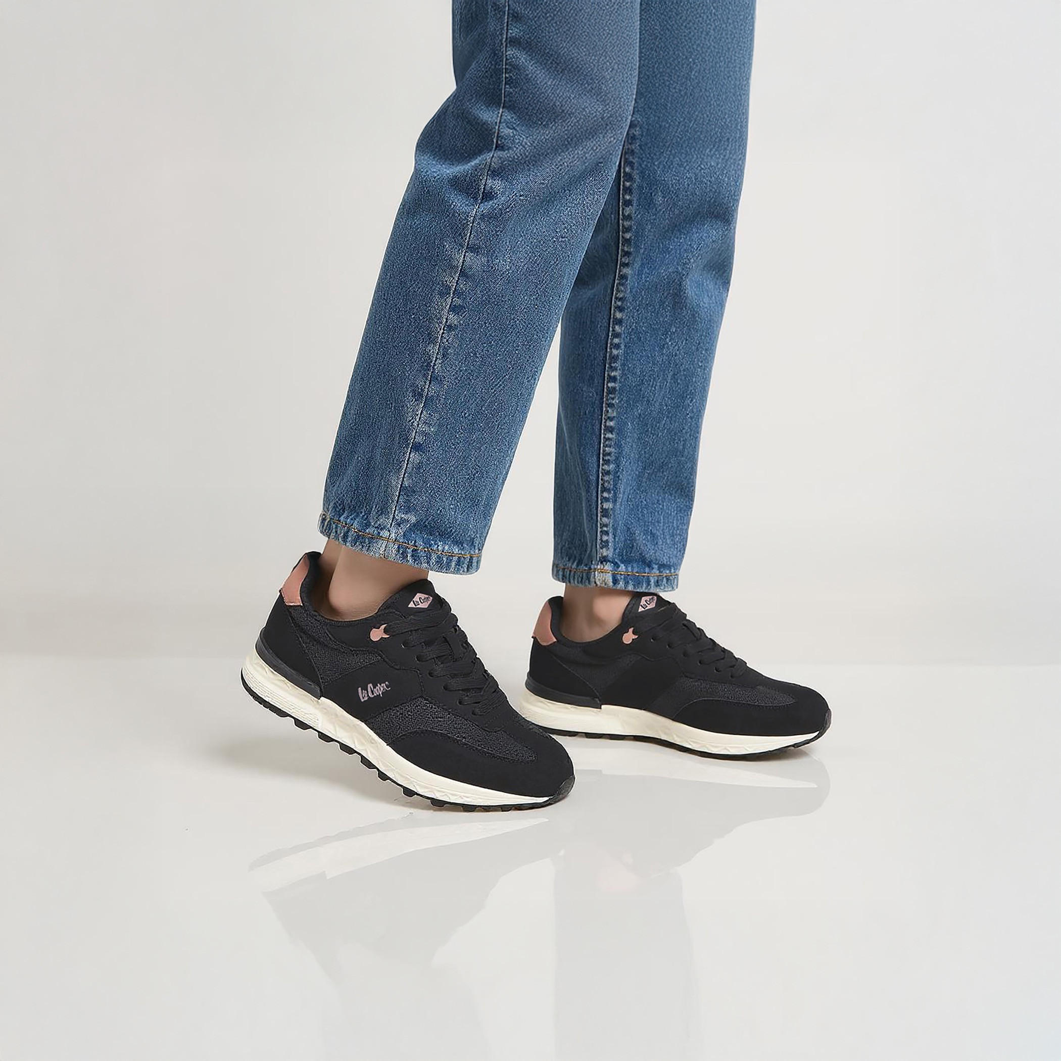 Lee Cooper Women's Logo Detail Sneakers with Lace-Up Closure-women-shoes-sneakers-image-2