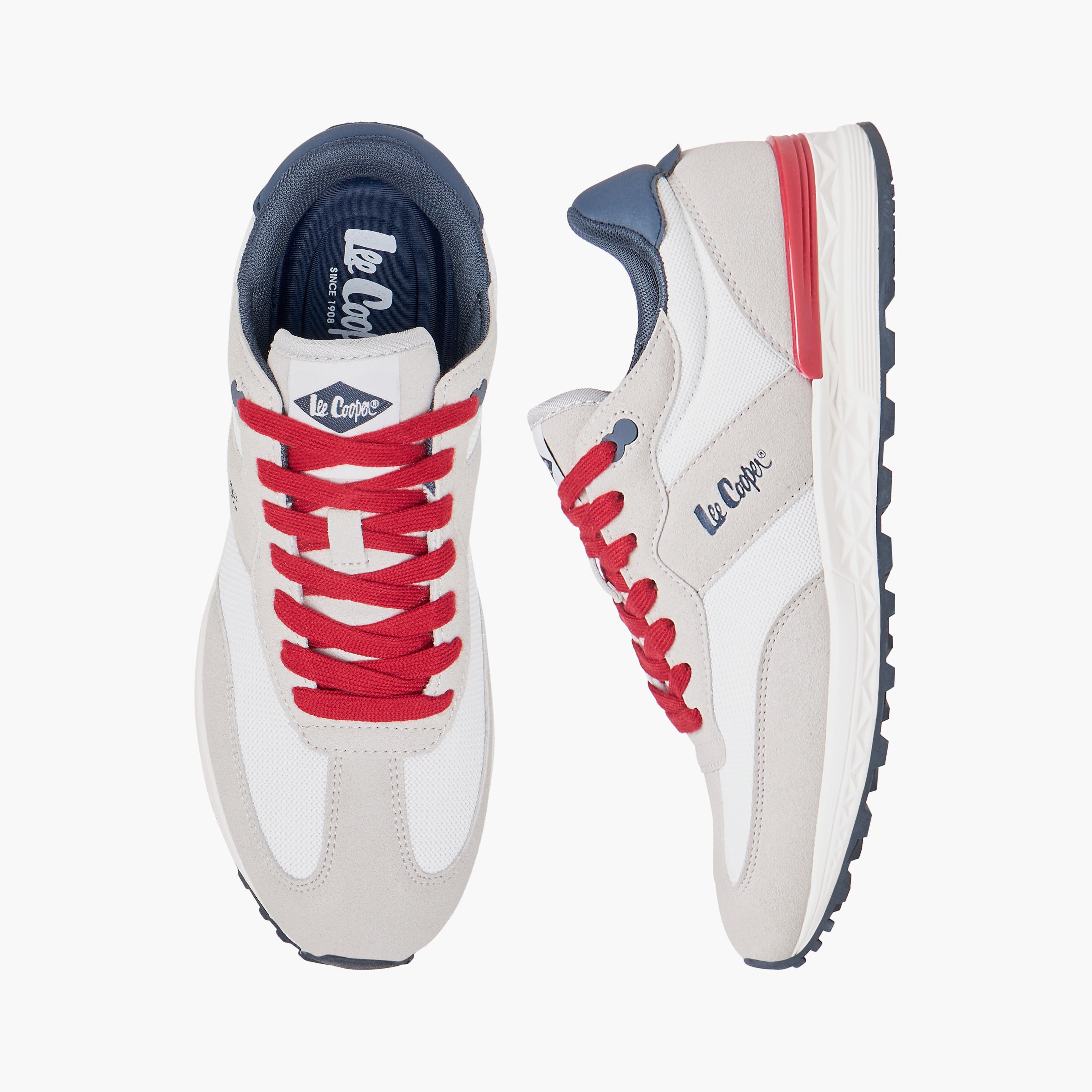 Lee Cooper Women's Logo Detail Sneakers with Lace-Up Closure-women-shoes-sneakers-image-1