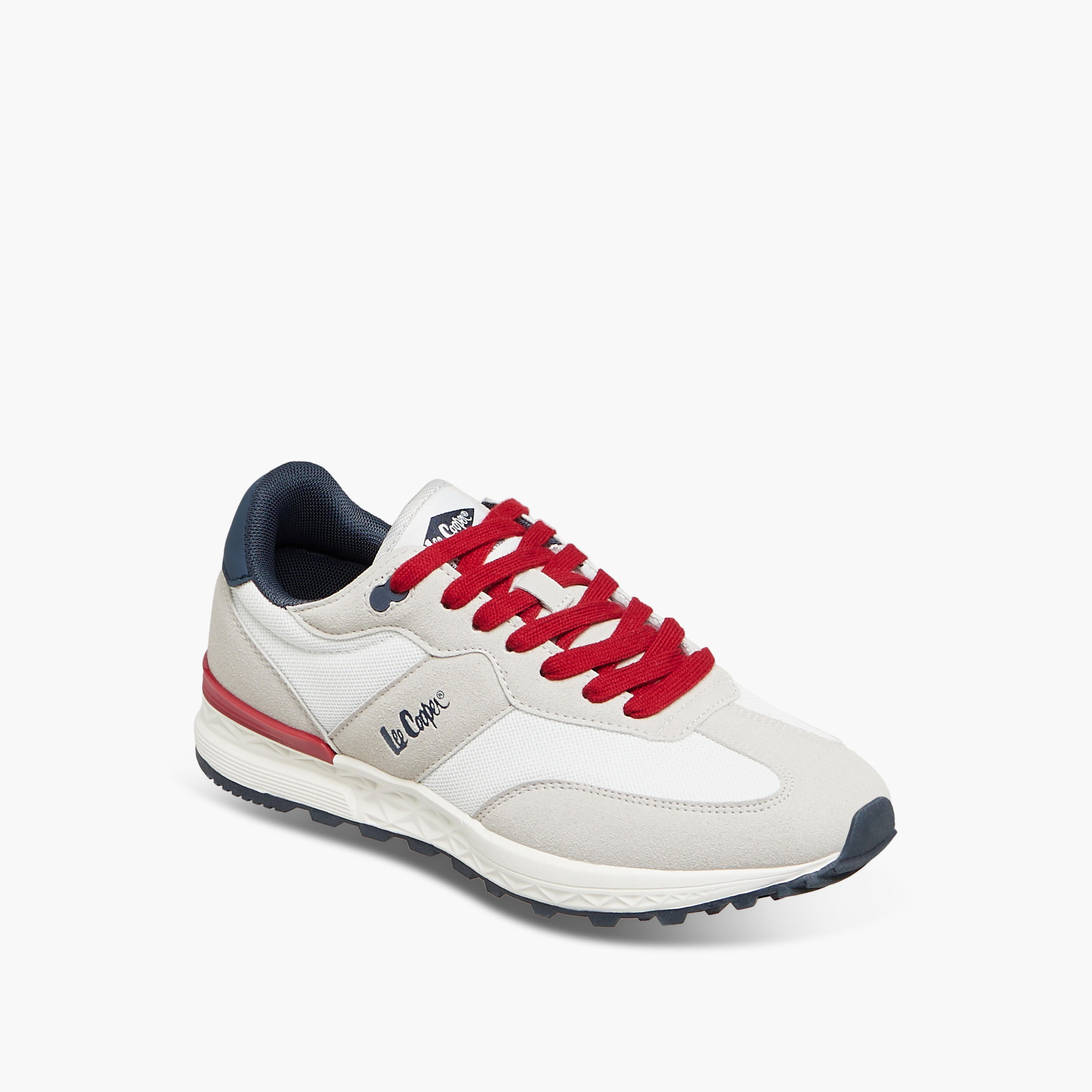 Lee Cooper Women's Logo Detail Sneakers with Lace-Up Closure-women-shoes-sneakers-image-2
