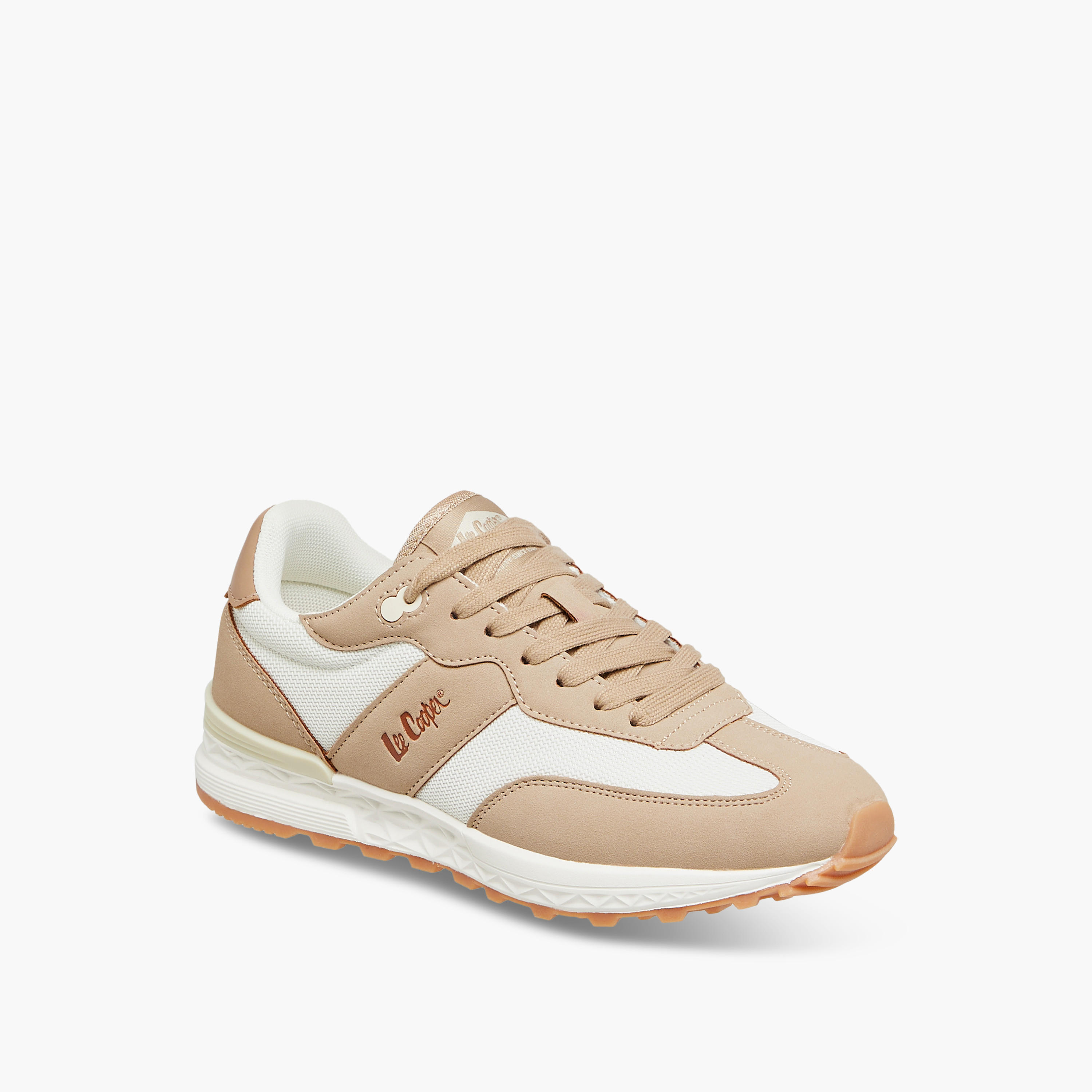 Lee Cooper Women's Panelled Sneakers with Lace-Up Closure-women-shoes-sneakers-image-3