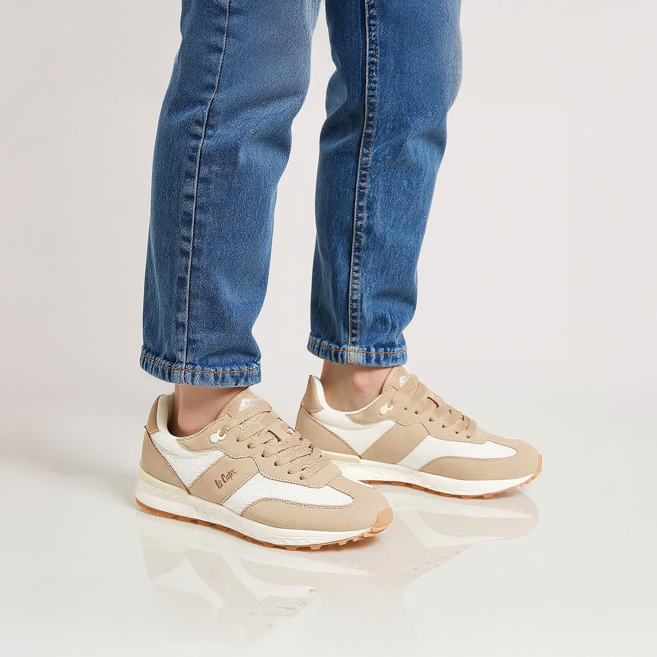 Lee Cooper Women's Panelled Sneakers with Lace-Up Closure-women-shoes-sneakers-image-2