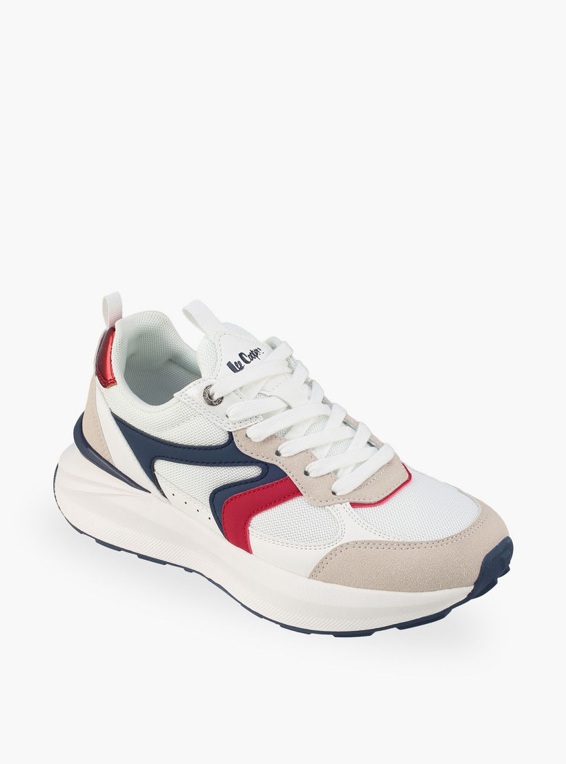 Lee Cooper Women Colourblock Lace-Up Sneakers-women-shoes-sneakers-image-2