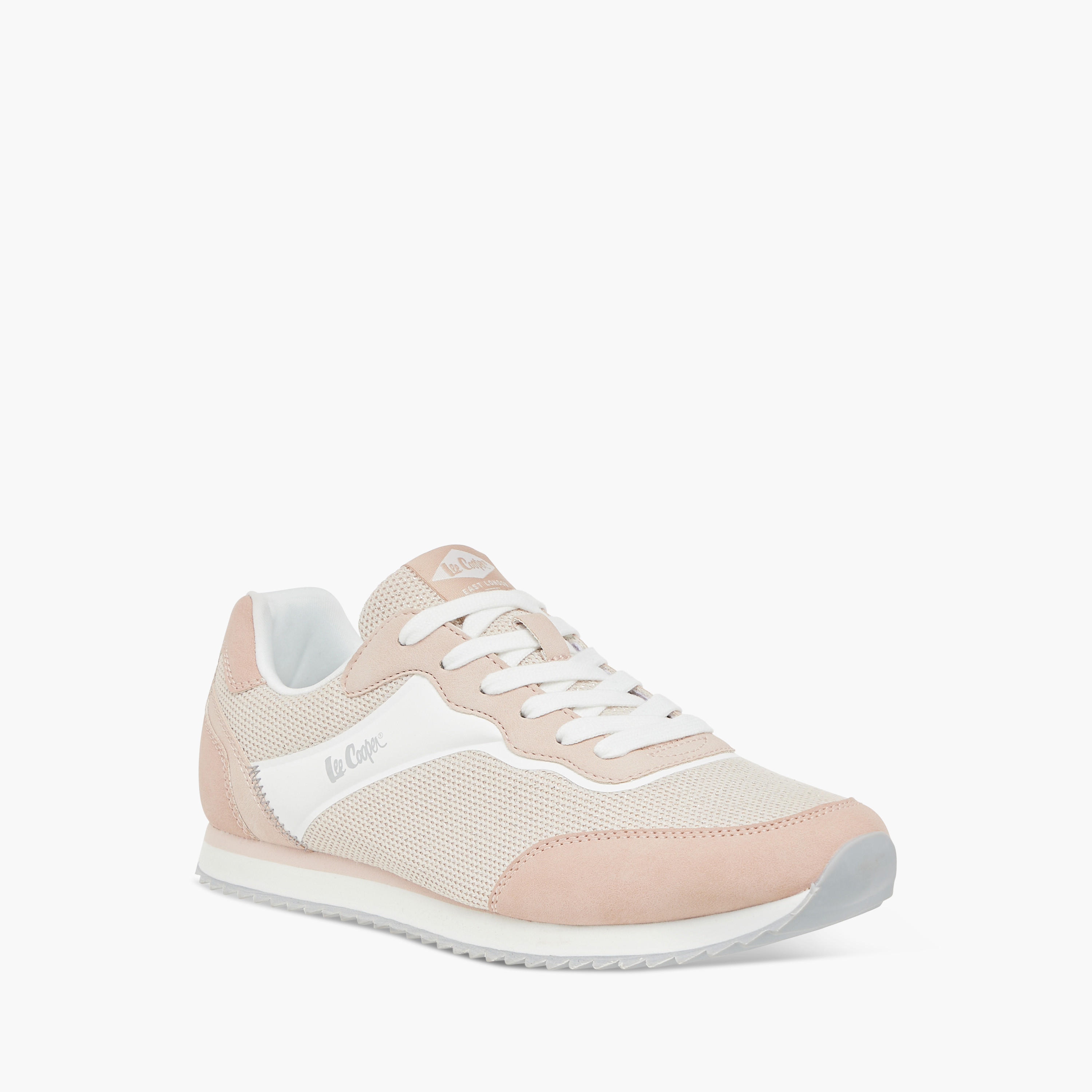Lee Cooper Women's Panelled Sneakers with Lace-Up Closure-women-shoes-sneakers-image-2