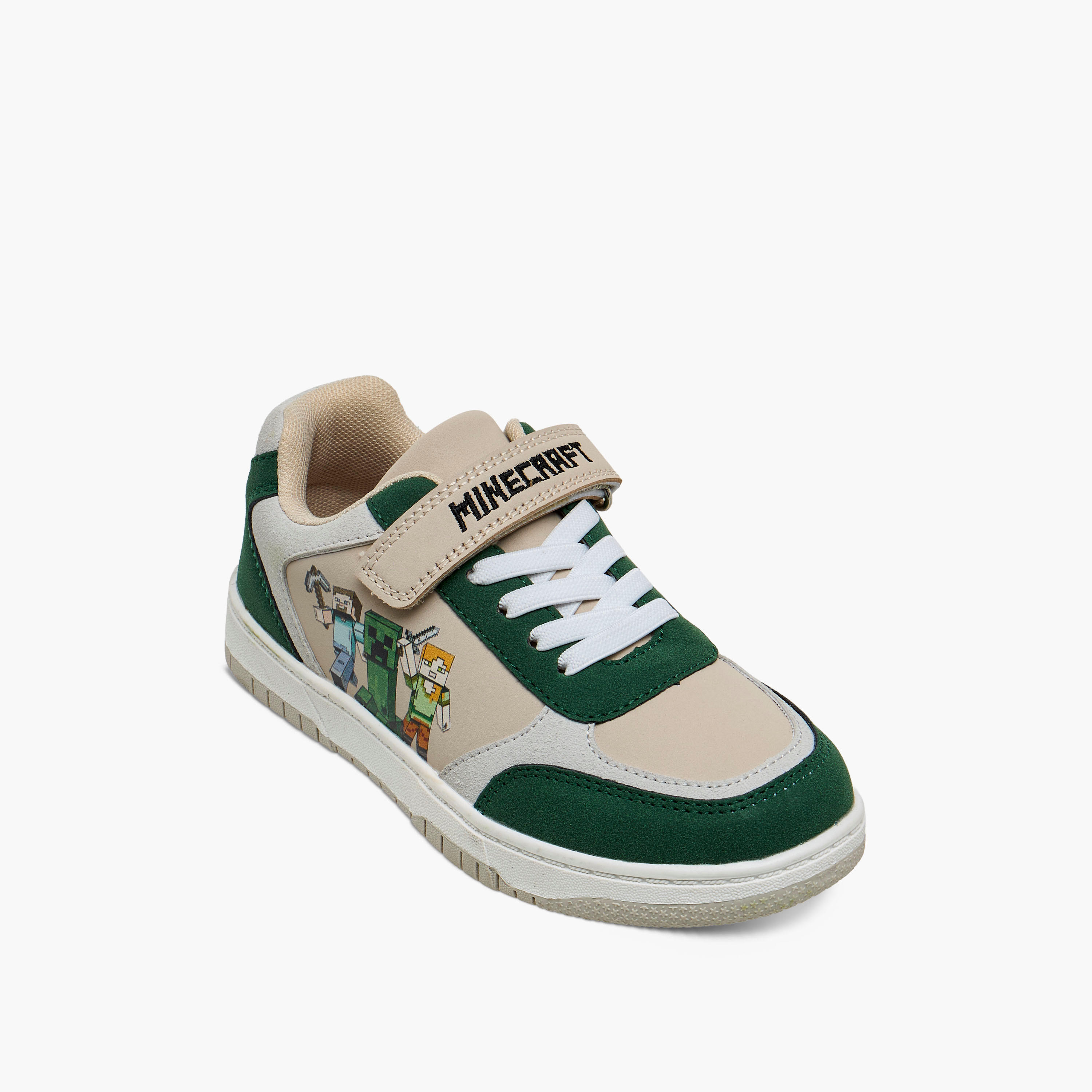 Minecraft Boys Hook and Loop Ankle Sneakers-boys-shoes-sneakers-image-2