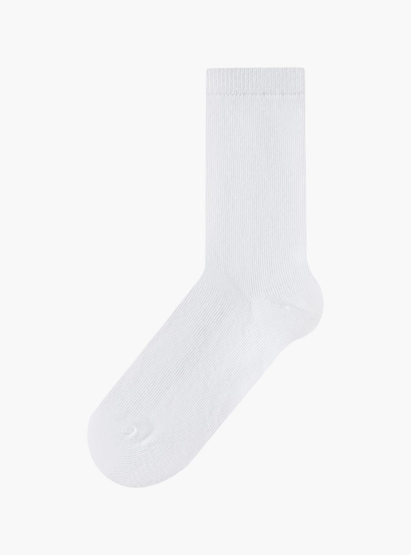 Pack of 5 Juniors Kids Socks with Ribbed Design-girls-accessories-socks-image-2