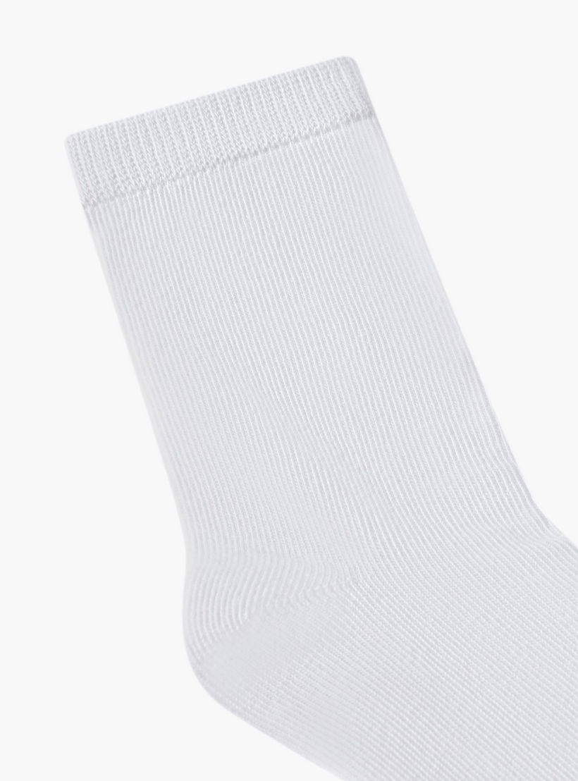 Pack of 5 Juniors Kids Socks with Ribbed Design-girls-accessories-socks-image-3