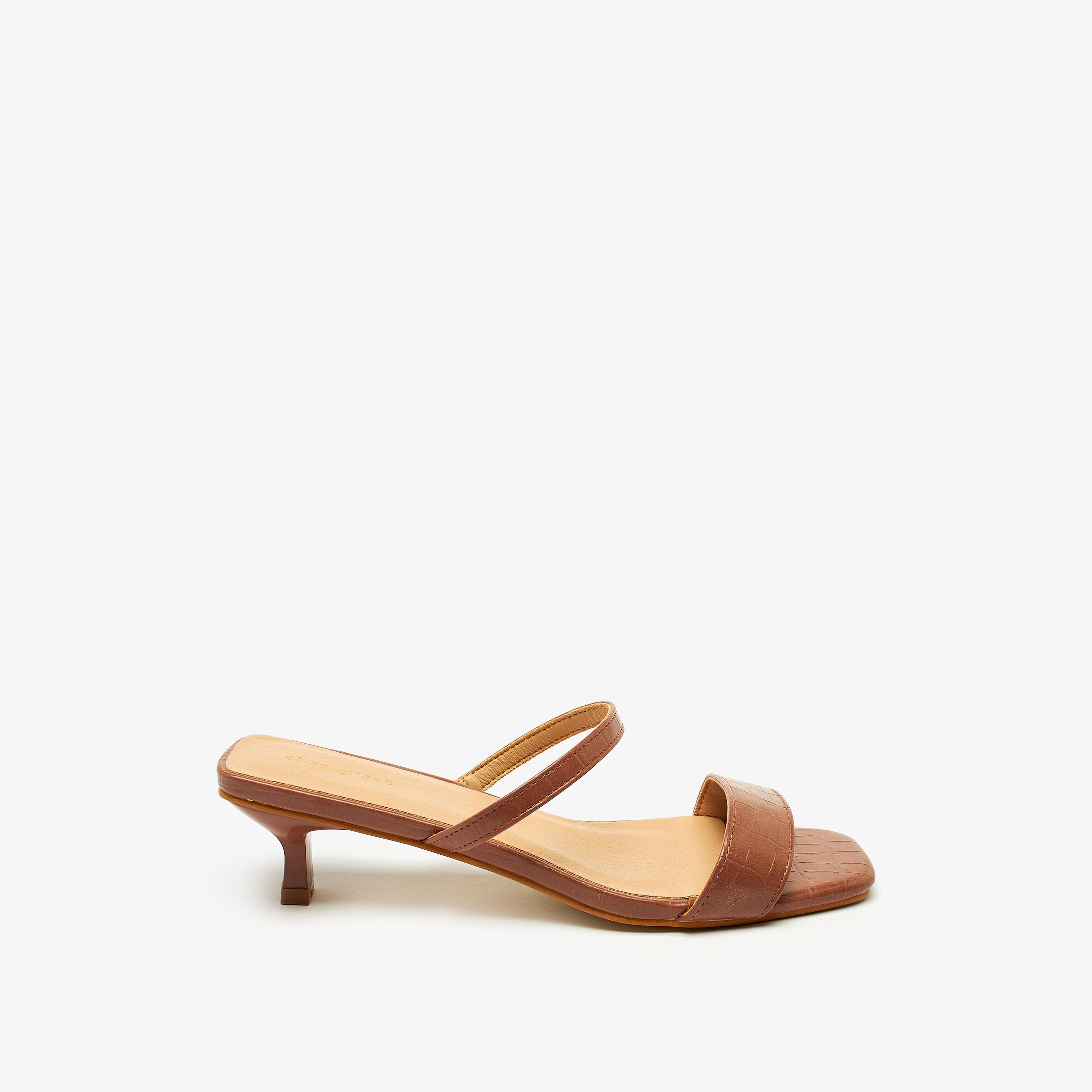 Textured Slip-On Sandals with Kitten Heels-women-shoes-heels-image-3