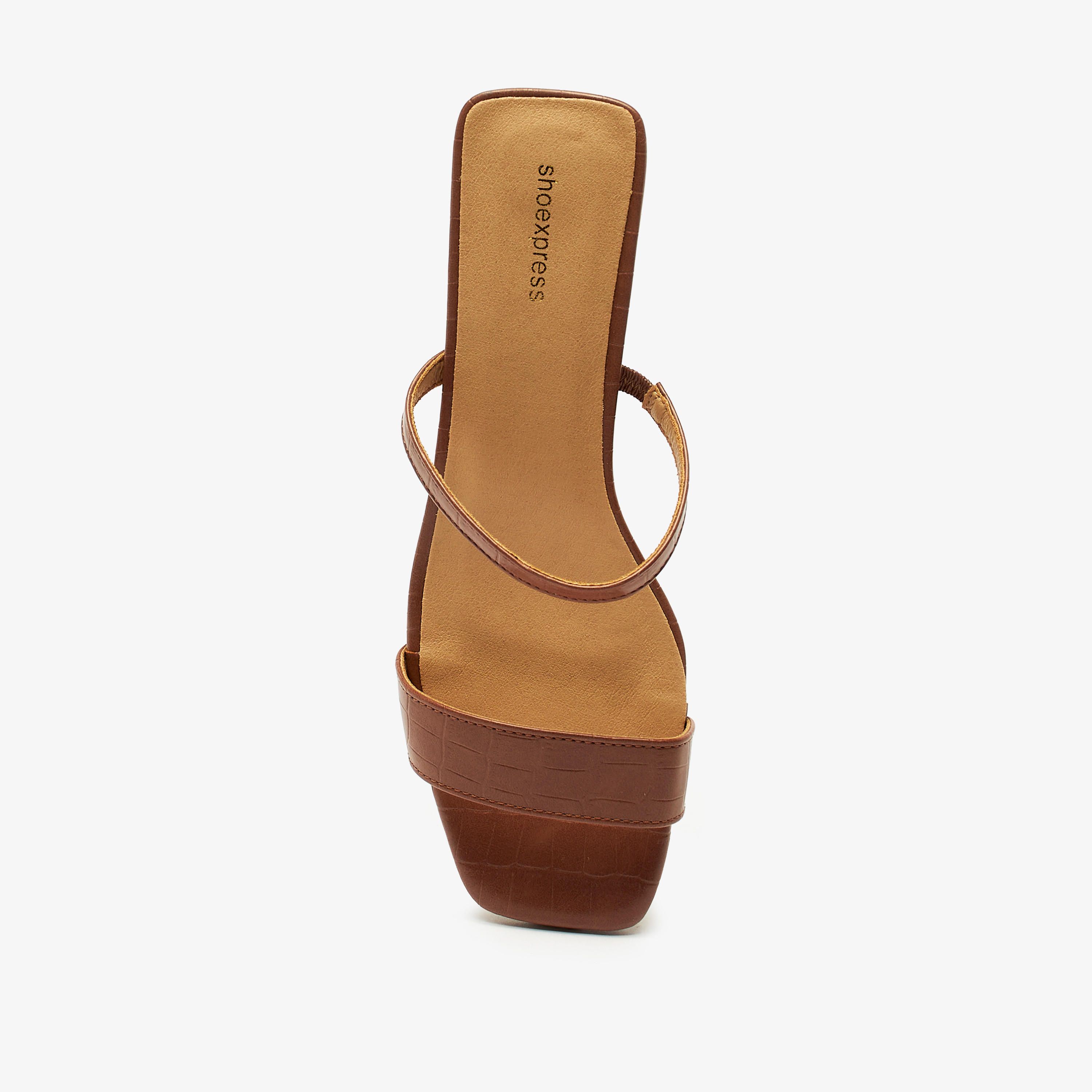 Textured Slip-On Sandals with Kitten Heels-women-shoes-heels-image-4